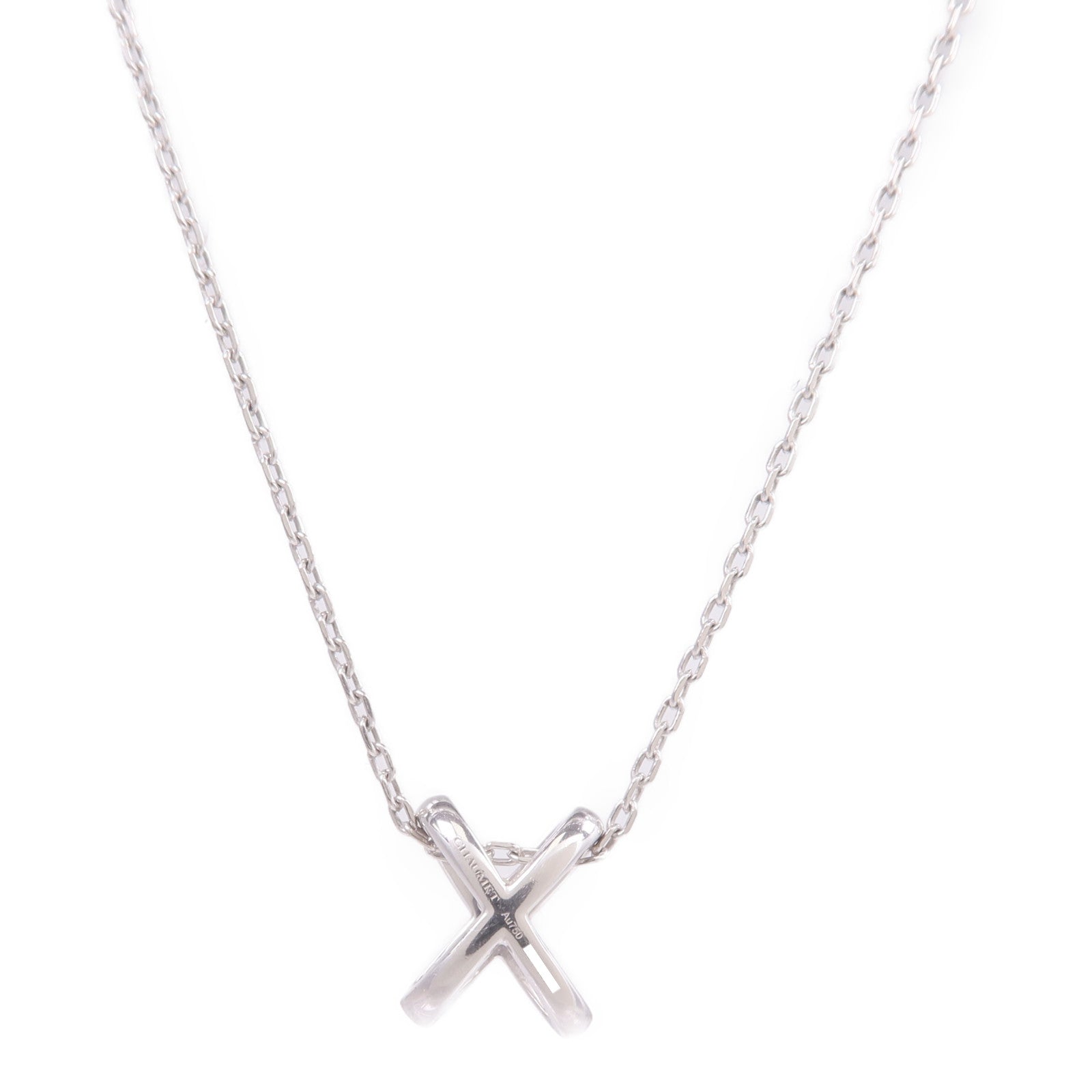 Chaumet 18K白金Jeux De Liens Necklace鑽石項鍊