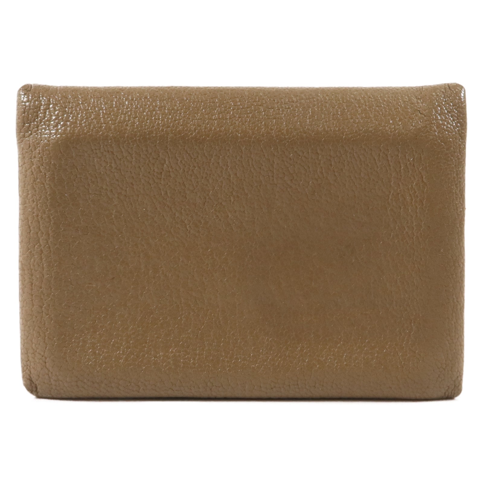HERMES Chevre皮革Calvi Duo Compact Card Holder卡片套Etoupe