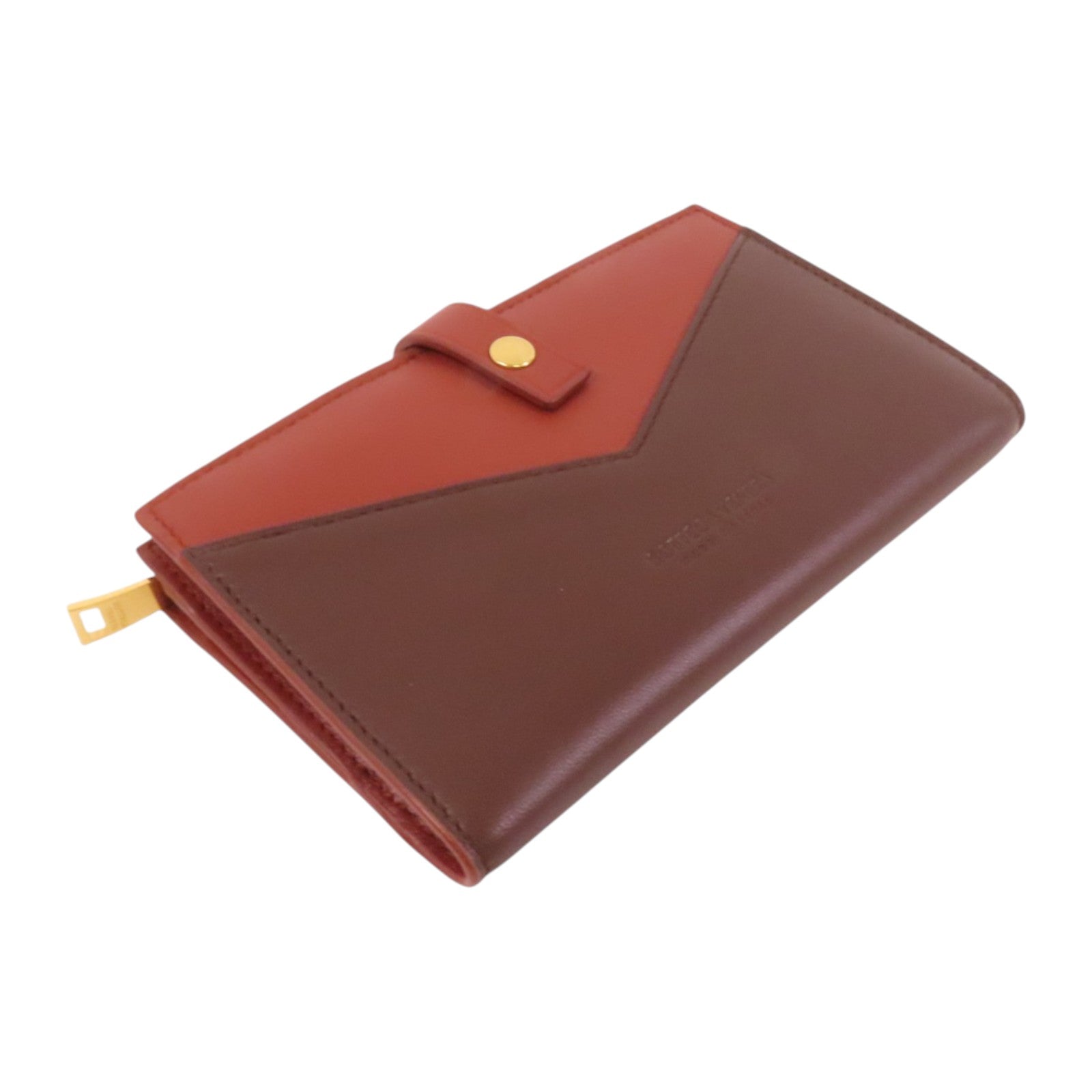 BOTTEGA VENETA 牛皮皮革Pocket Book Wallet金扣短錢包