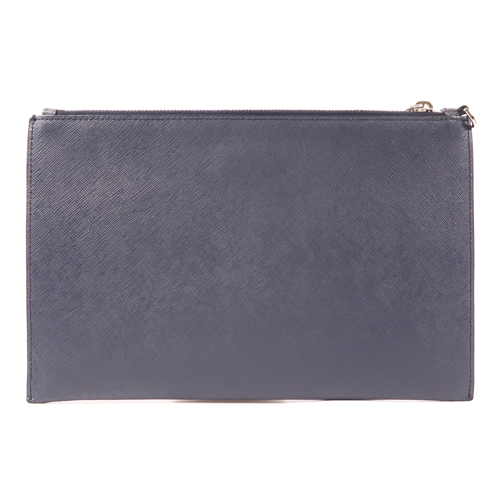 PRADA 牛皮皮革Clutch Bag銀扣手拿包