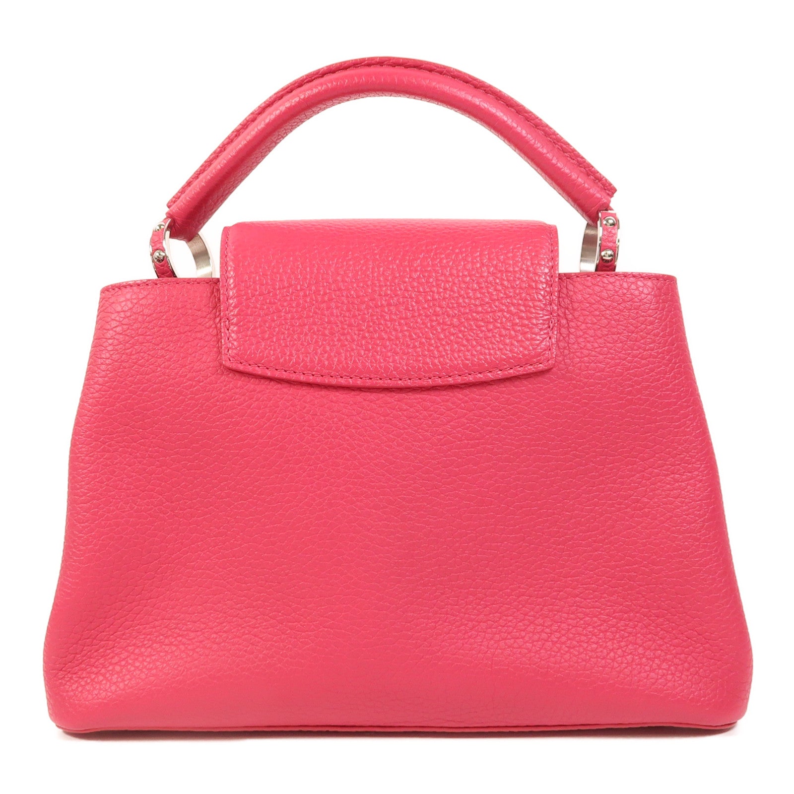 LOUIS VUITTON 【激減優惠】Taurillon Capucines BB銀扣手挽肩背兩用袋