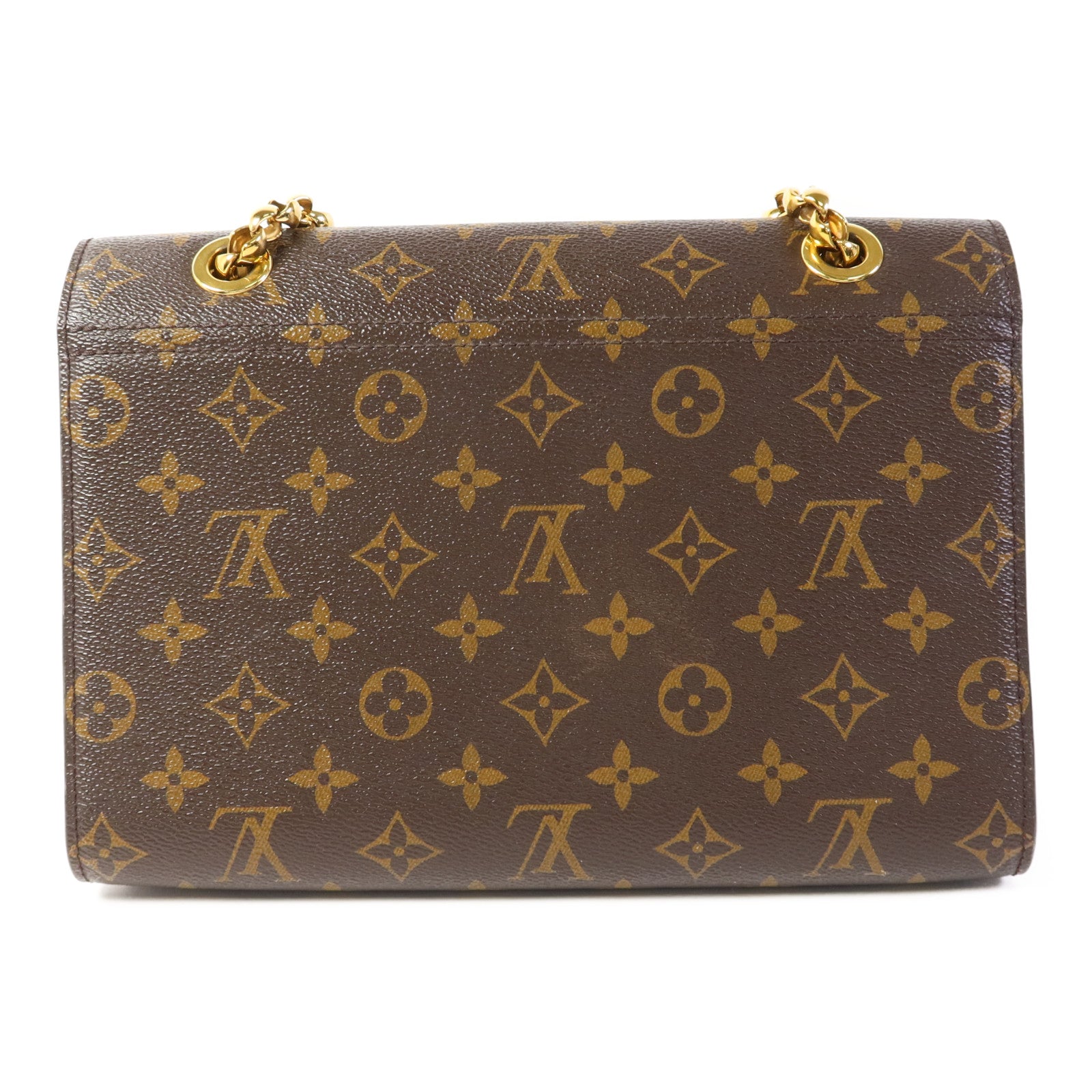 LOUIS VUITTON Monogram Victoire金扣鏈帶肩背袋