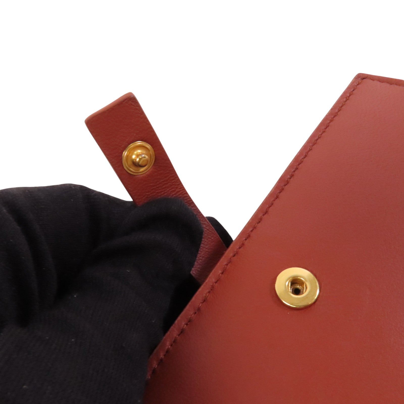 BOTTEGA VENETA 牛皮皮革Pocket Book Wallet金扣短錢包