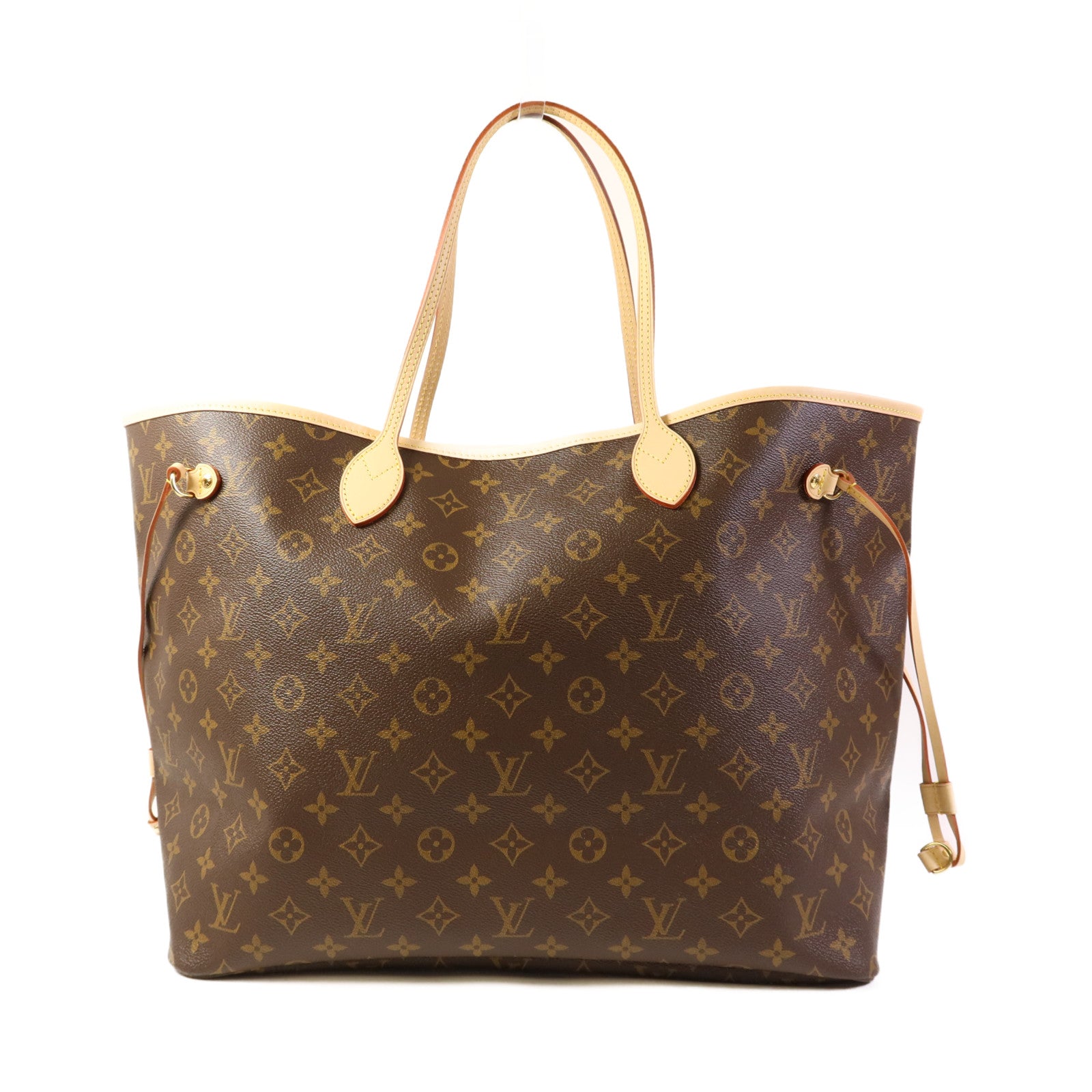 LOUIS VUITTON Monogram Neverfull GM金扣手挽袋