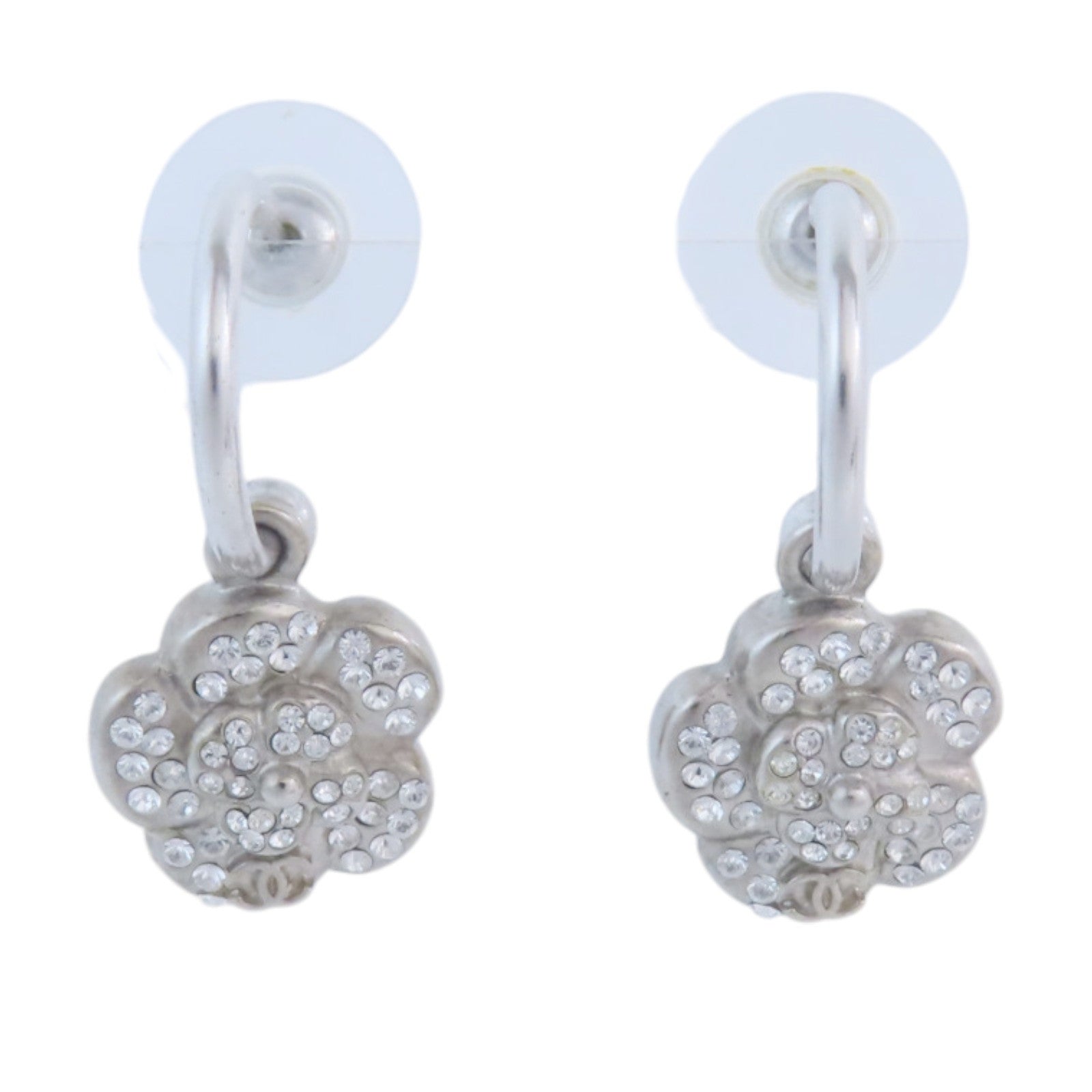 CHANEL CC SHW Earrings 08A Metal Rhinestone