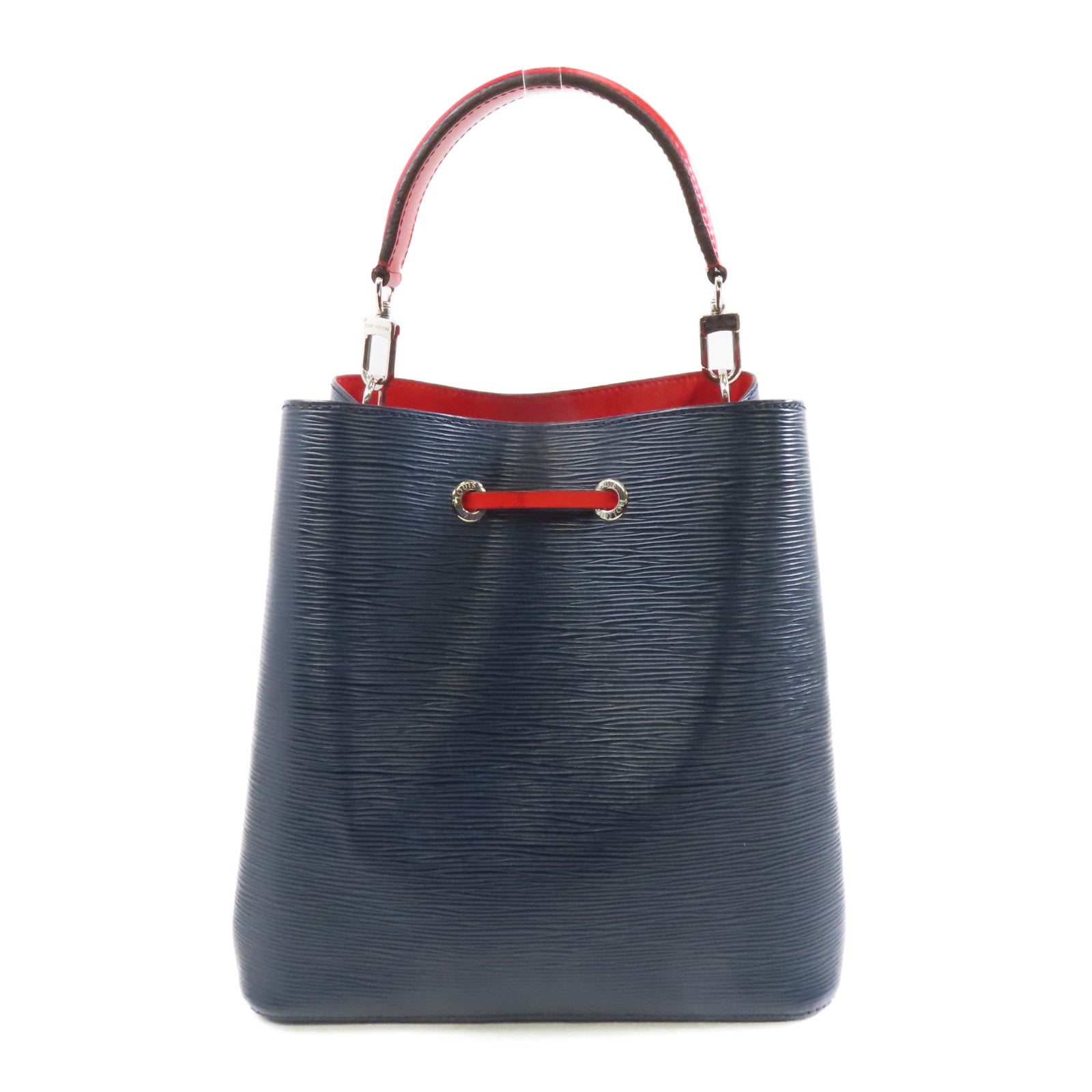 LOUIS VUITTON 【激減優惠】Epi Neo Noe銀扣手挽肩背兩用袋深藍色/紅色