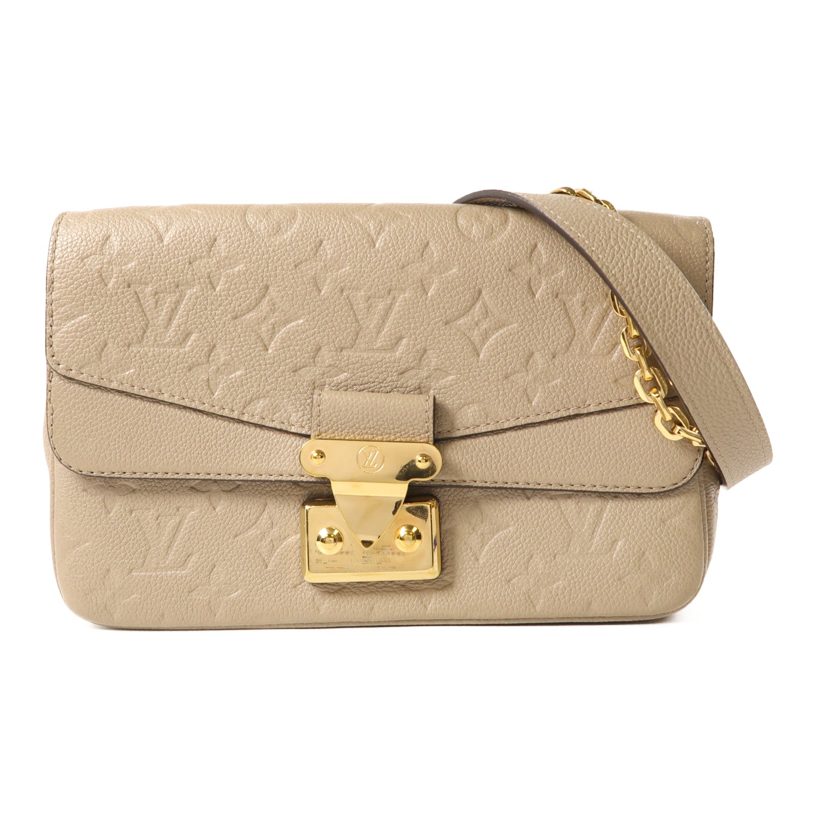 LOUIS VUITTON Momogram Empreinte Marceau肩背袋灰色