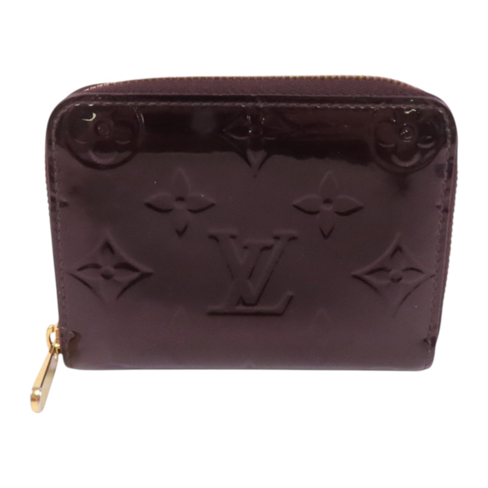 LOUIS VUITTON Monogram Vernis Zippy Coin Purse金扣拉鏈零錢包