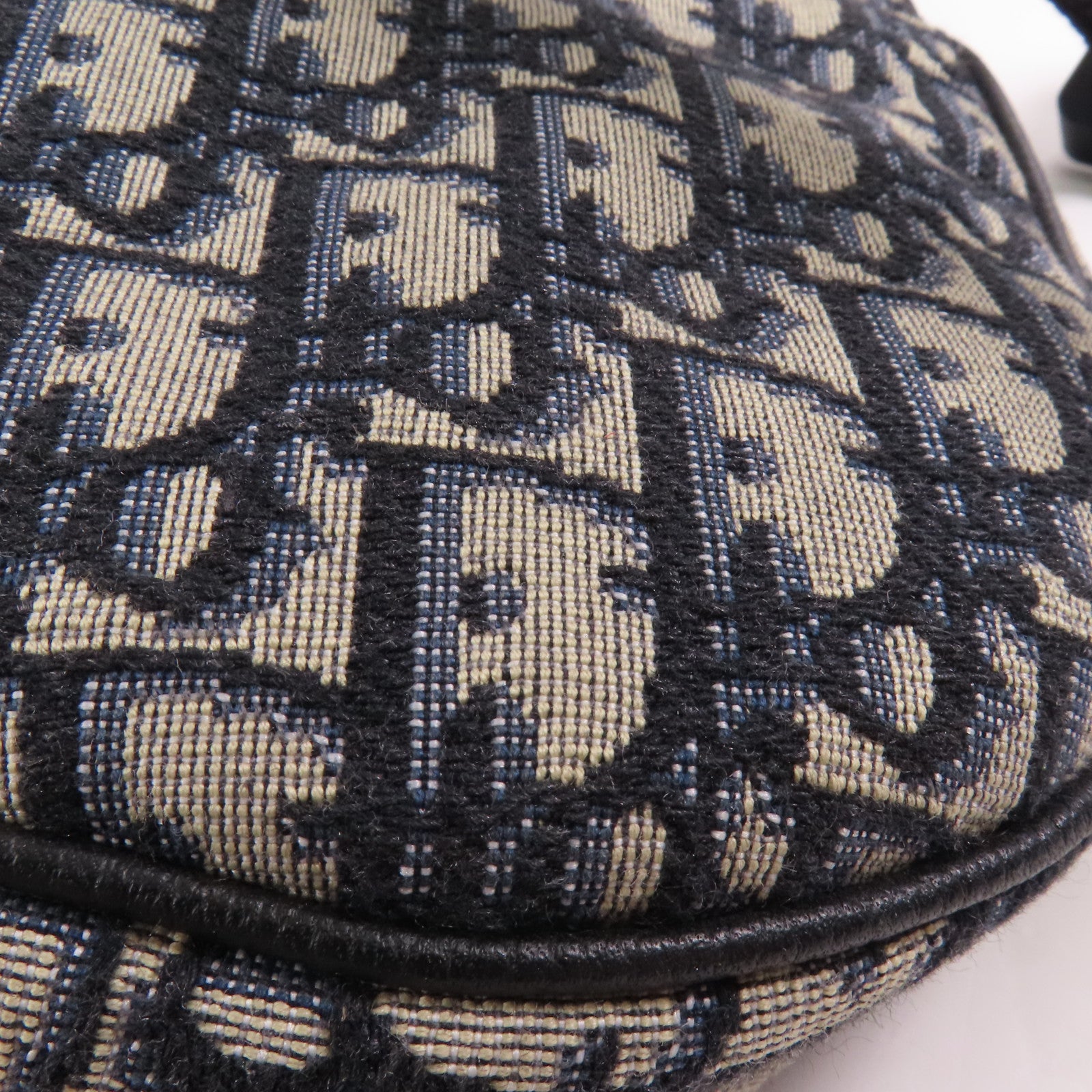 Dior CD Saddle Crossbody Bag 1ADPO093 Canvas Navy/Beige