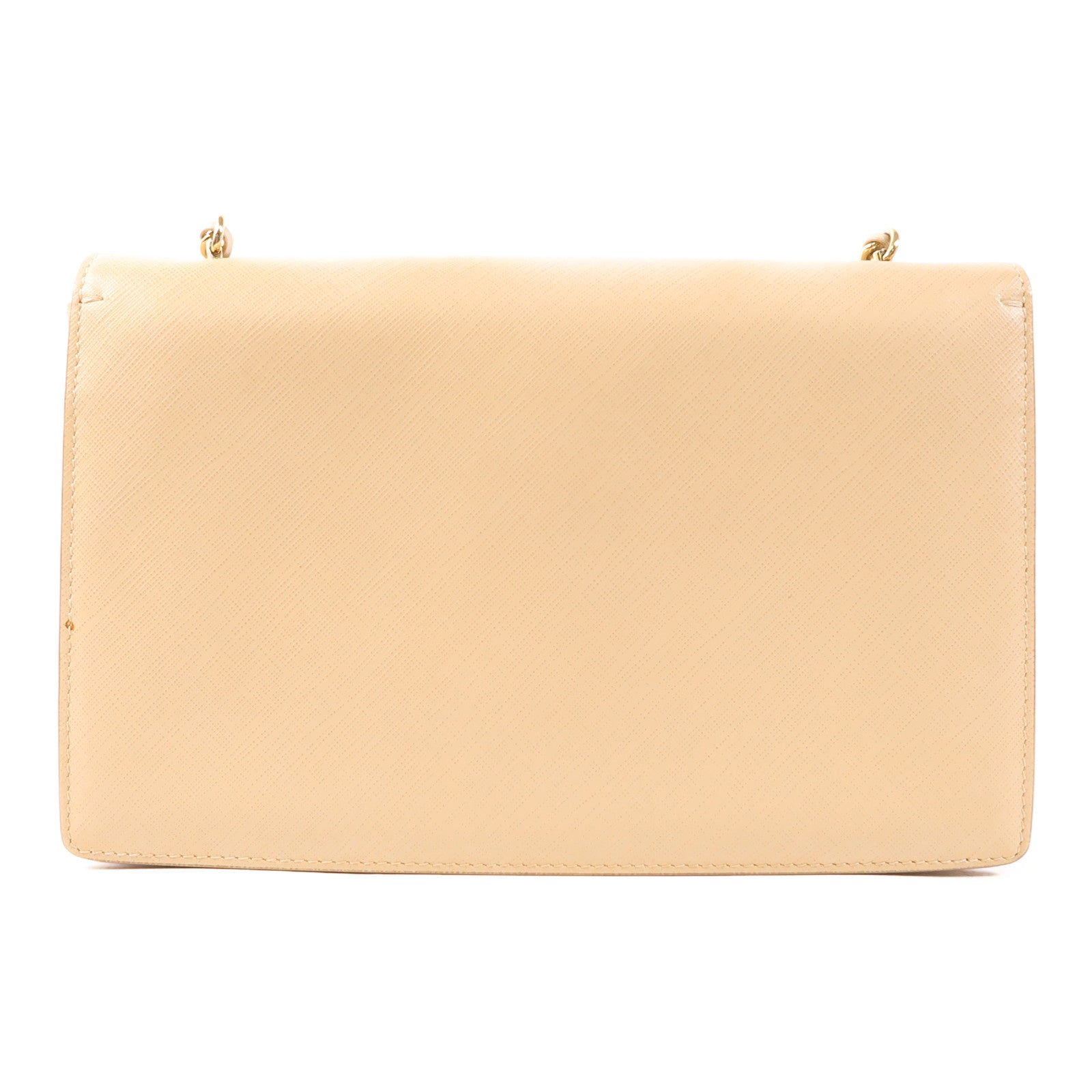 Salvatore Ferragamo 牛皮皮革Chain Shoulder金扣鏈帶肩背袋