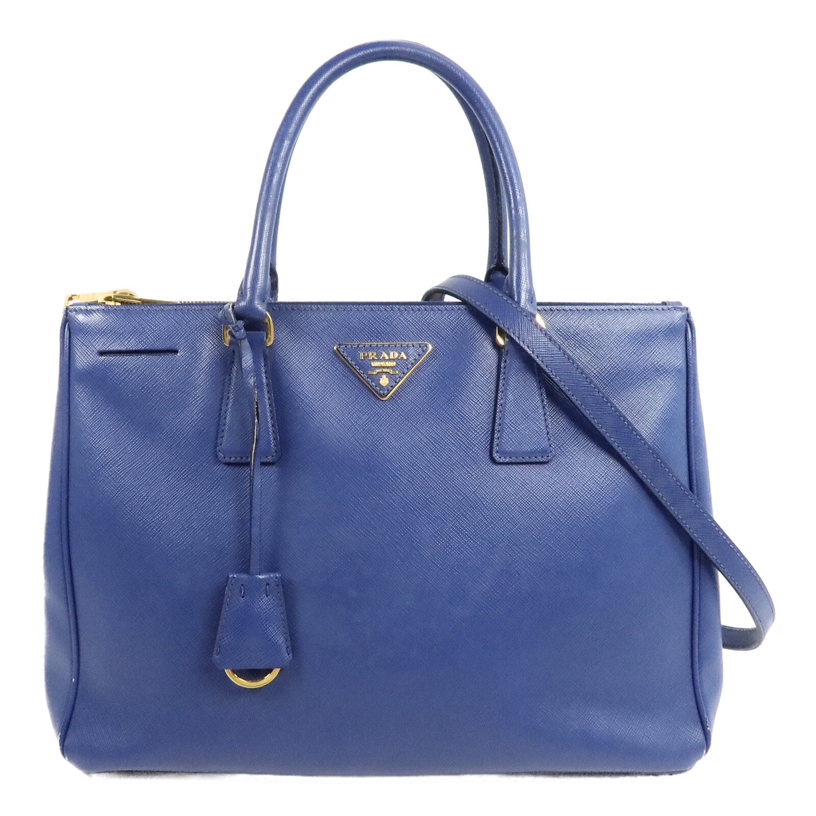 PRADA 牛皮皮革Galleria Bag手挽肩背兩用袋