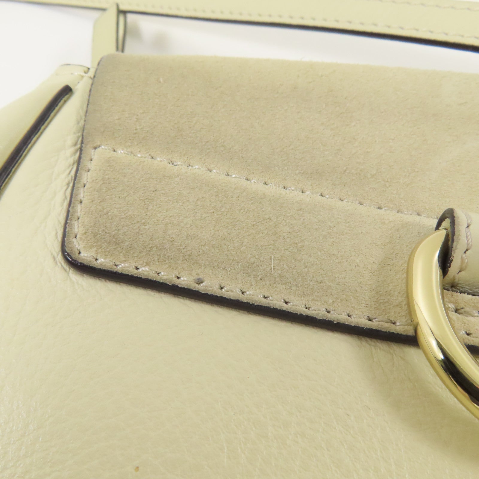 Chloe 麂皮皮革/牛皮皮革Rucksack金扣背包