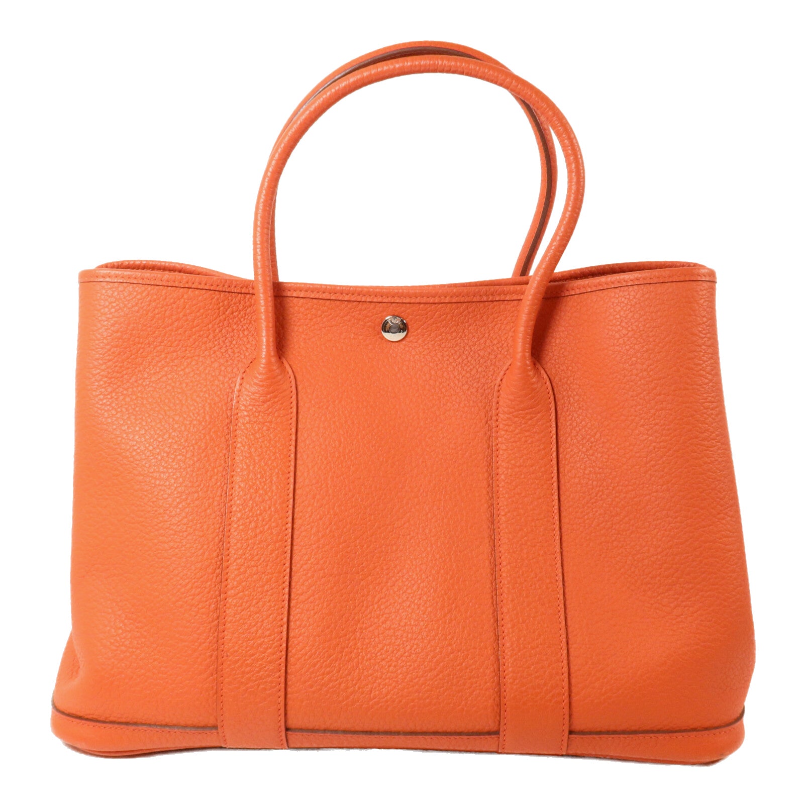 HERMES Country皮革Garden Party PM手挽袋Sanguine