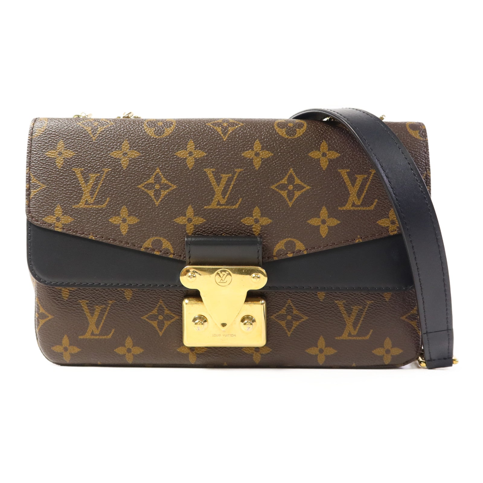 LOUIS VUITTON Monogram Marceau金扣肩背袋