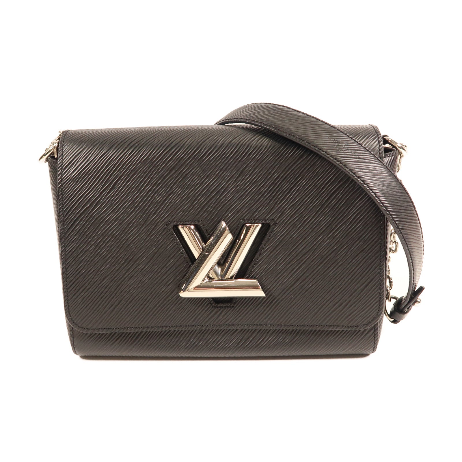 LOUIS VUITTON Epi Twist MM銀扣鏈帶肩背袋