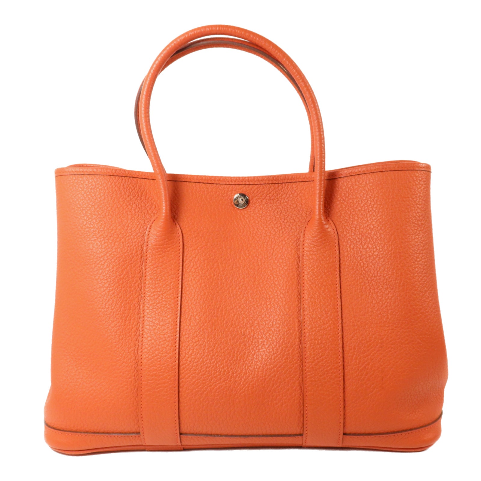 HERMES Country皮革Garden Party PM手挽袋Sanguine