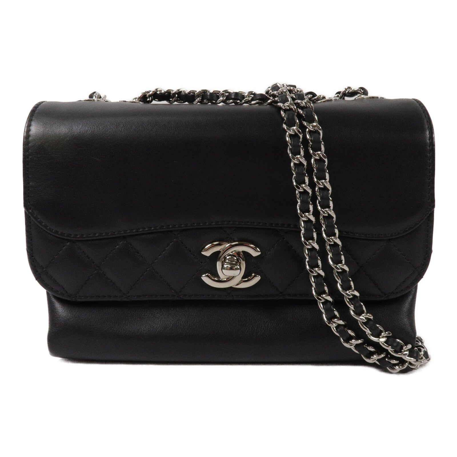 CHANEL 羊皮皮革Chain Shoulder鏈帶肩背袋