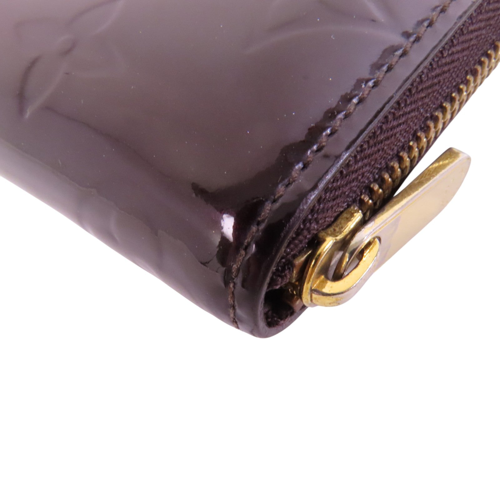 LOUIS VUITTON Monogram Vernis Zippy Coin Purse金扣拉鏈零錢包