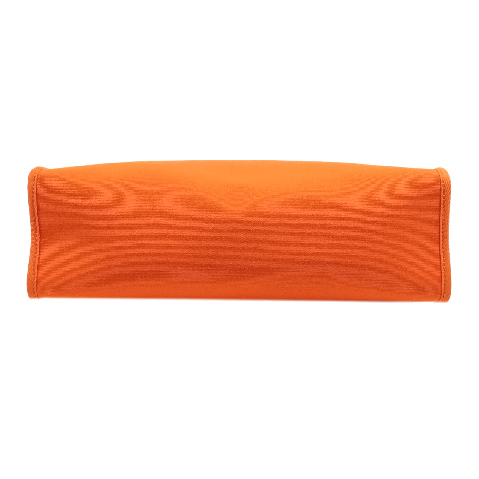 HERMES 帆布Herbag PM銀扣手挽肩背兩用袋Orange