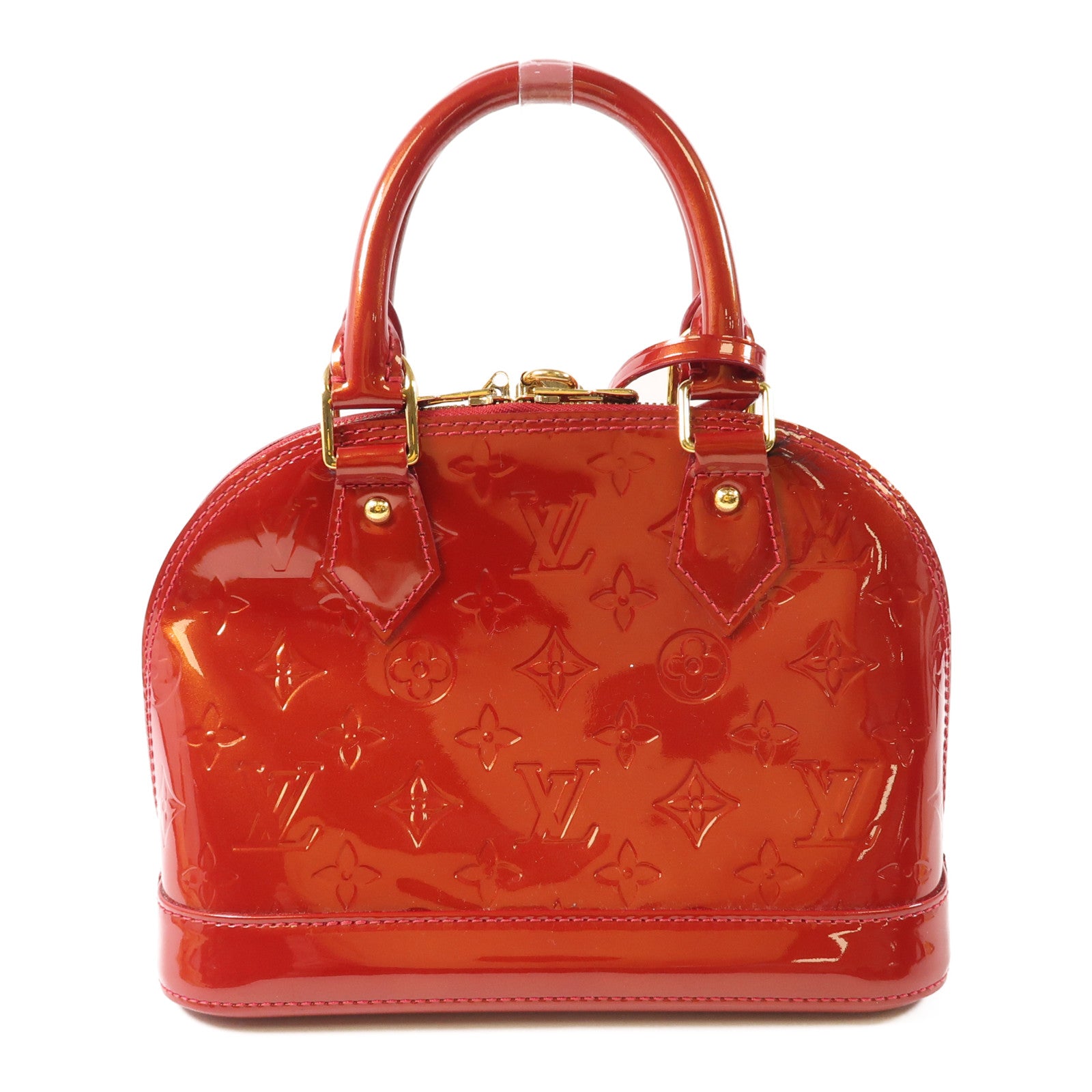 LOUIS VUITTON Monogram Vernis Alma BB金扣手挽肩背兩用袋