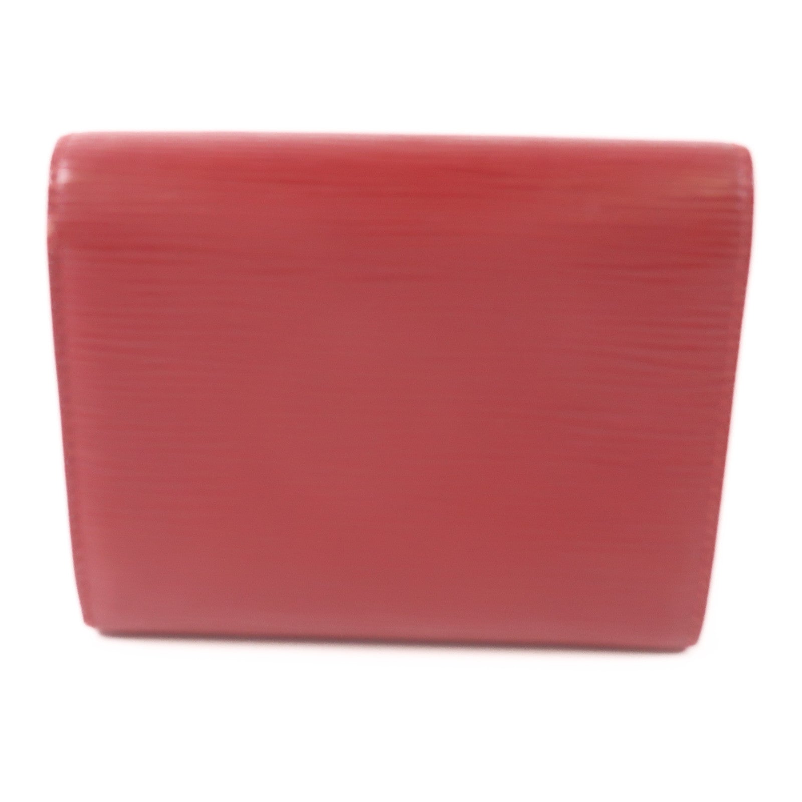 LOUIS VUITTON LV SHW Portefeuille Joy Tri-fold Wallet Epi Leather Red