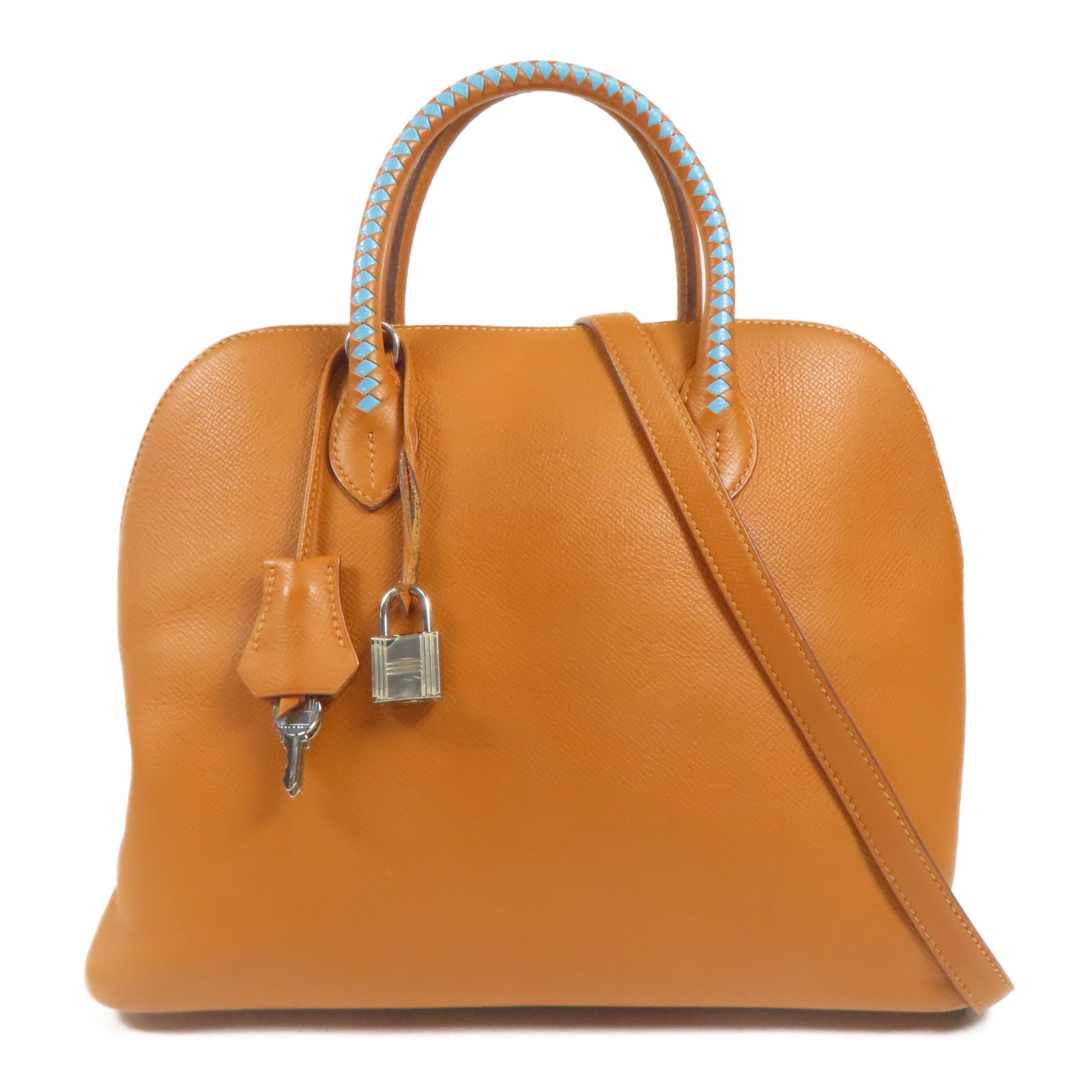 HERMES Epsom皮革Bolido1923 30銀扣手挽肩背兩用袋