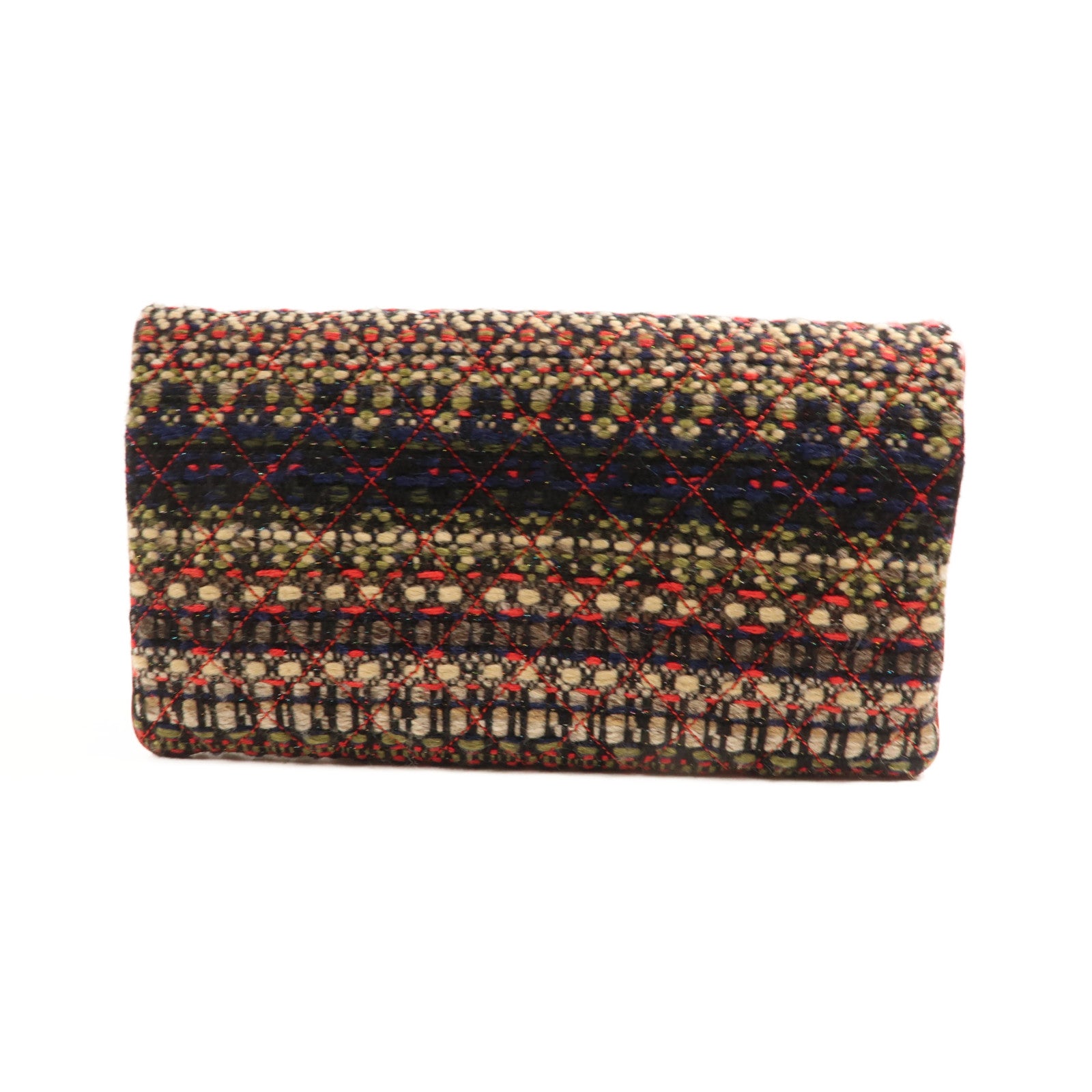 CHANEL 粗花呢Clutch/Pouch銀扣手拿包