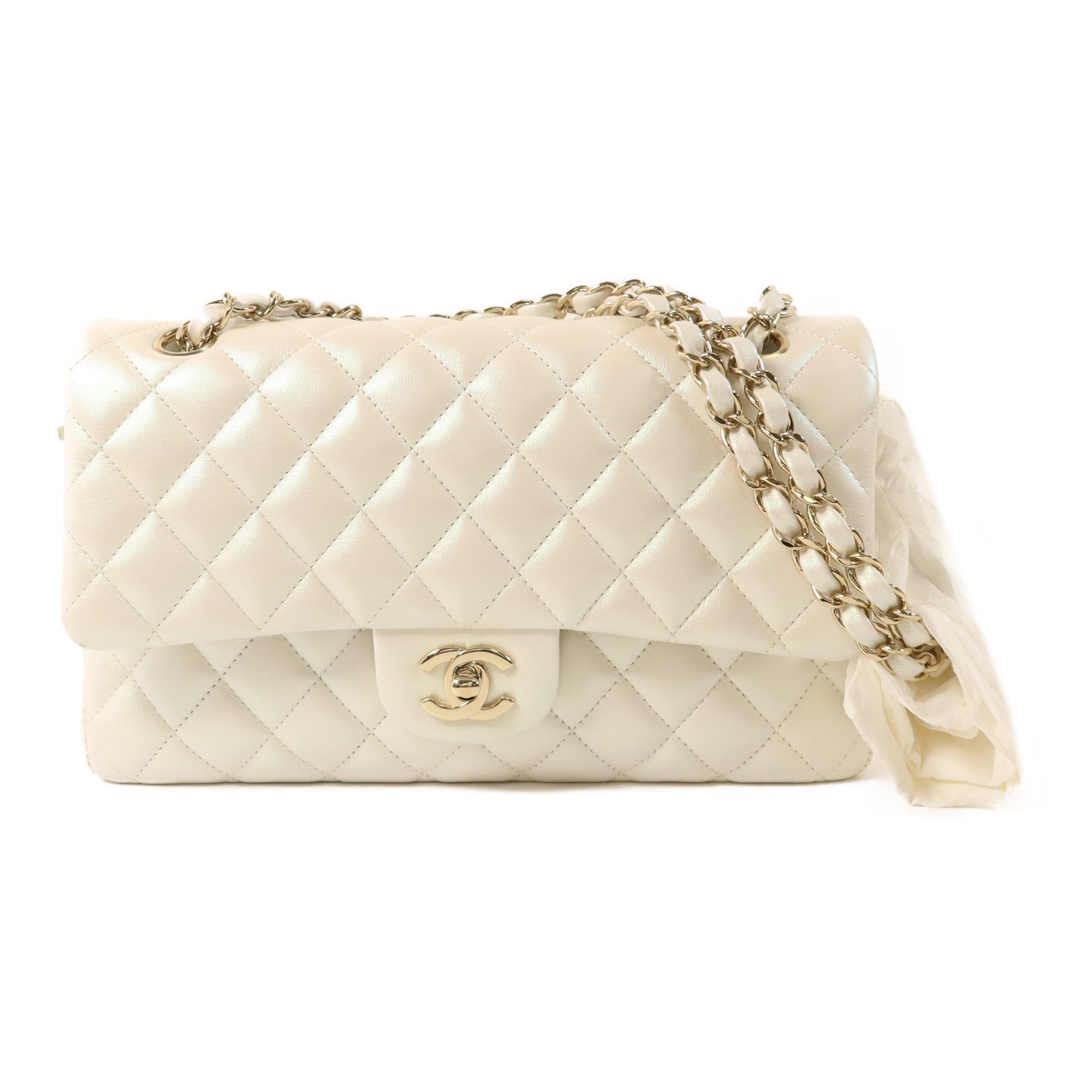 CHANEL 牛皮皮革Classic 25金扣鏈帶肩背袋