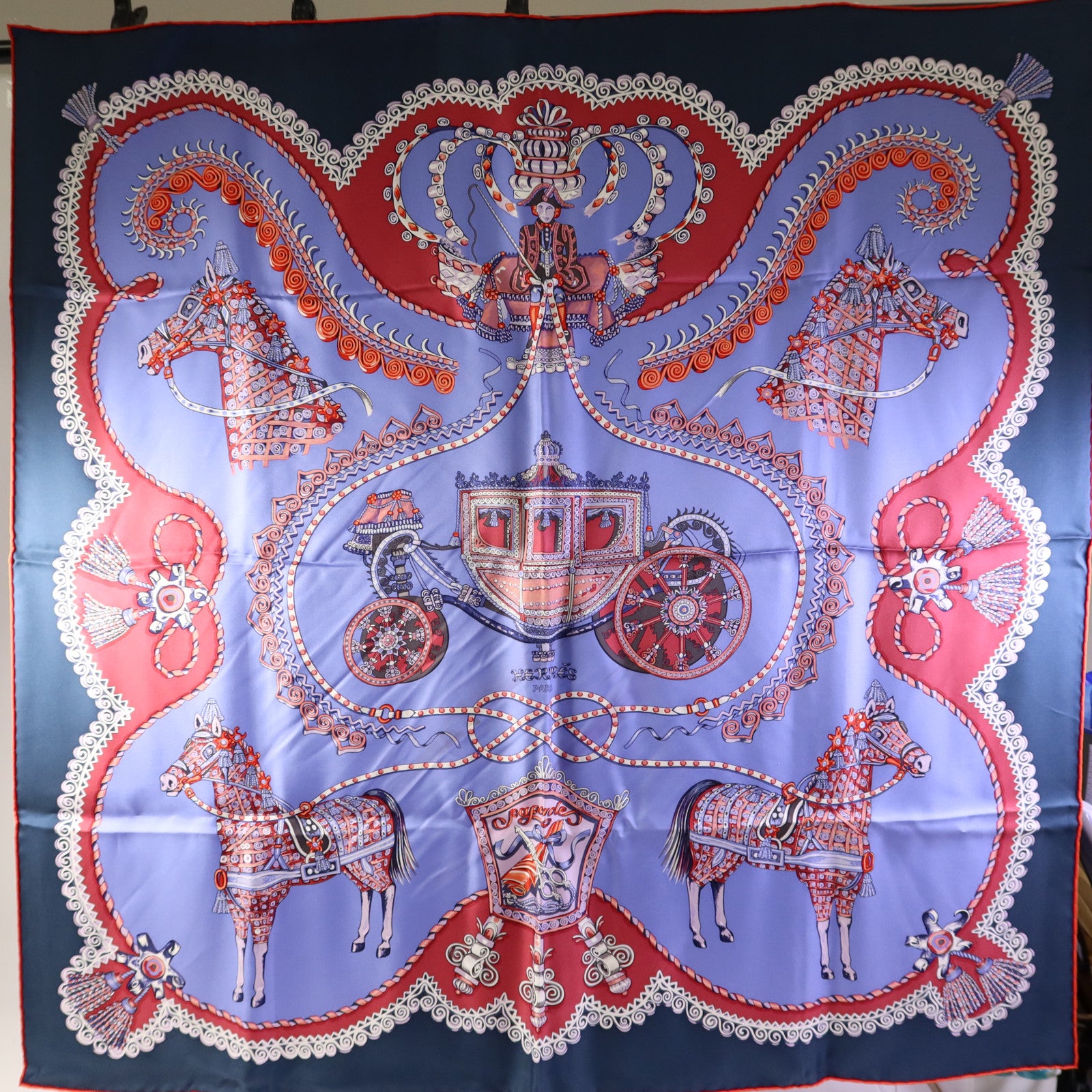 HERMES 絲質Scarf 90X90絲巾