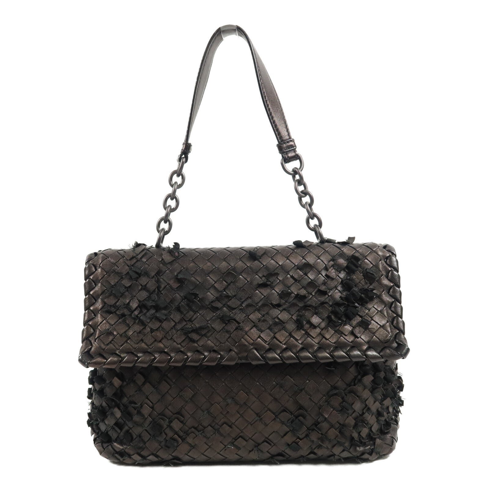 BOTTEGA VENETA 牛皮皮革Shoulder Bag鏈帶肩背袋
