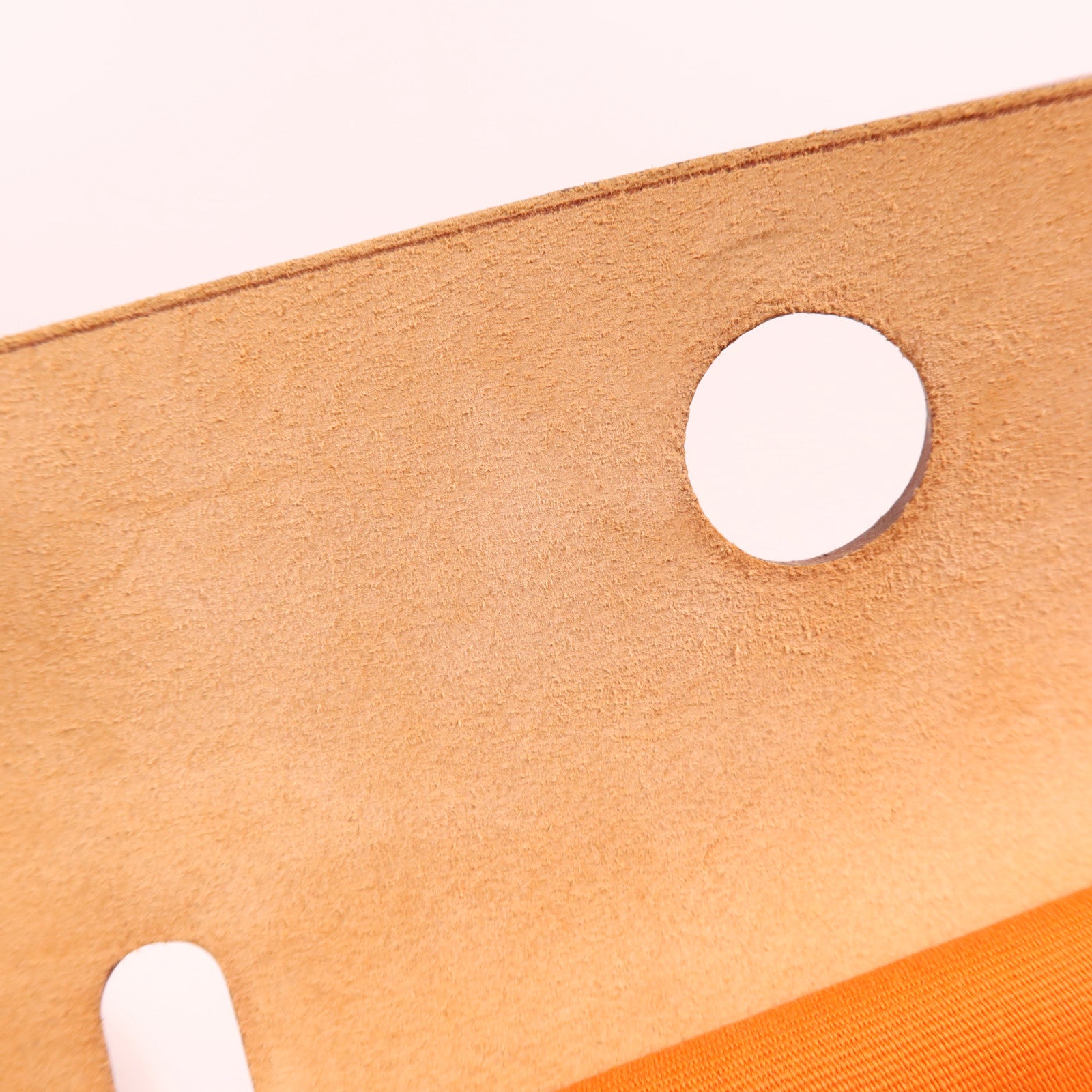 HERMES 帆布Herbag PM銀扣手挽肩背兩用袋Orange