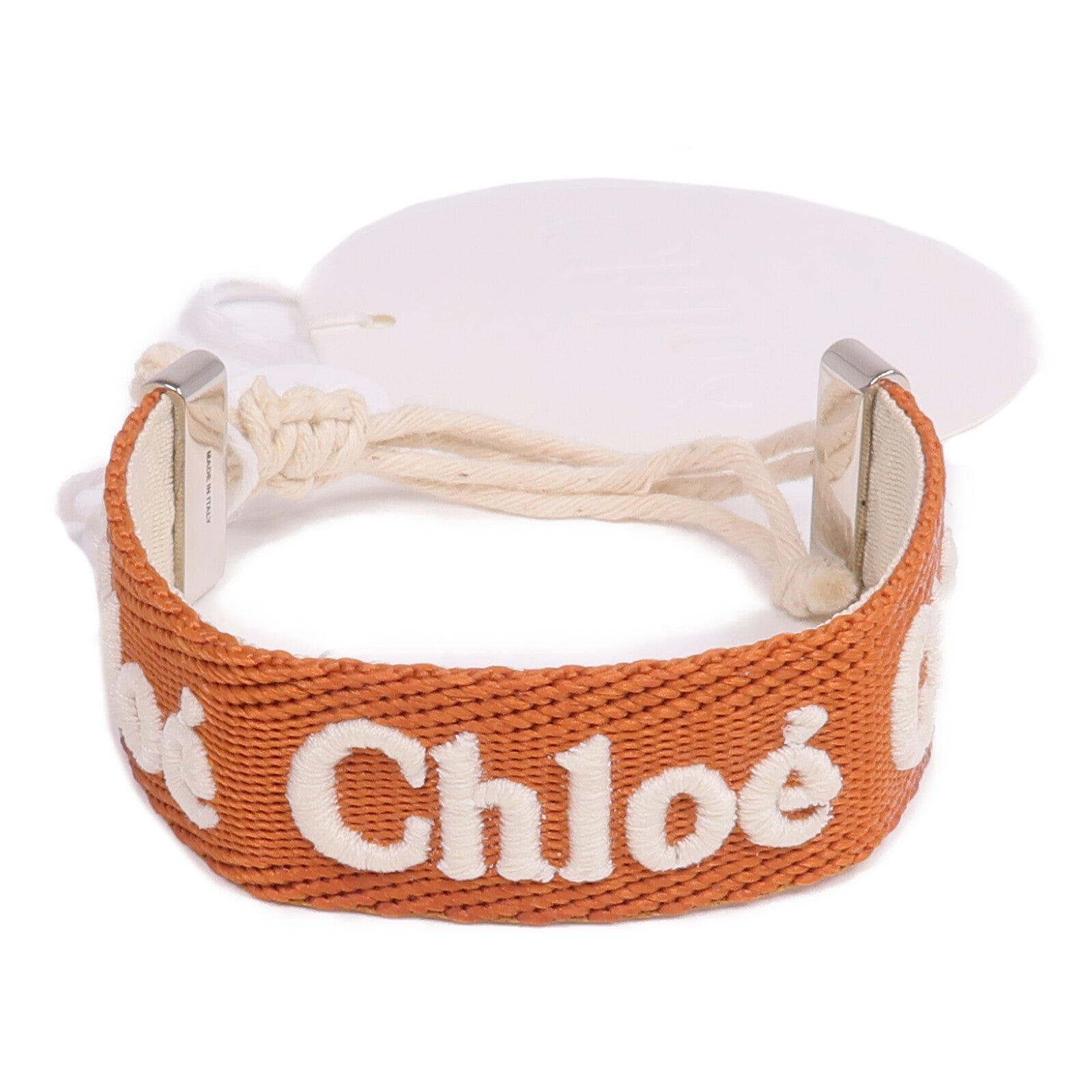 Chloe 布料Woody Bracelet銀扣手鐲