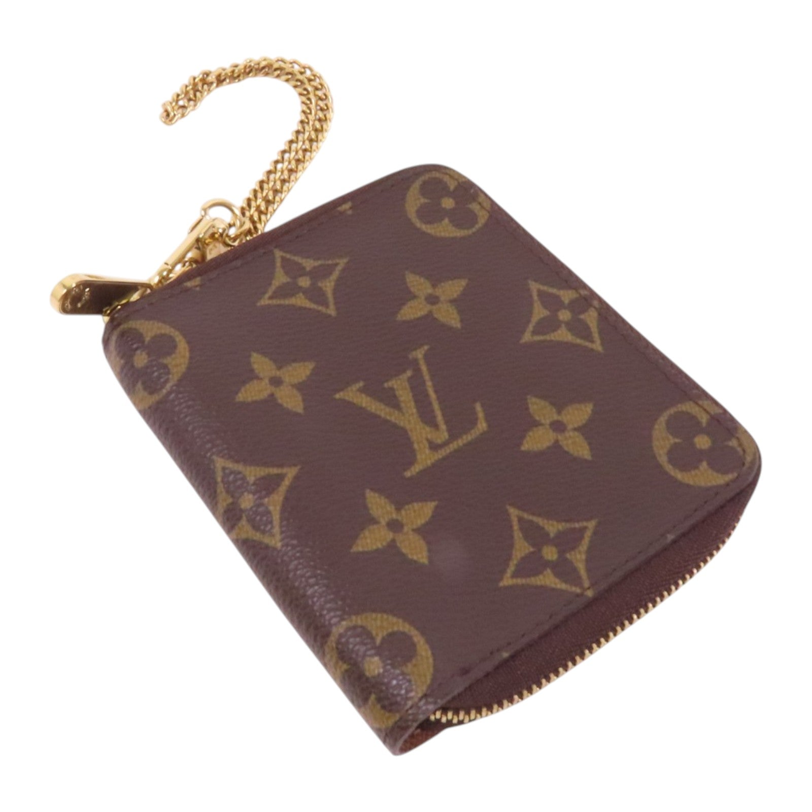 LOUIS VUITTON Monogram Zipper Card Case金扣卡套