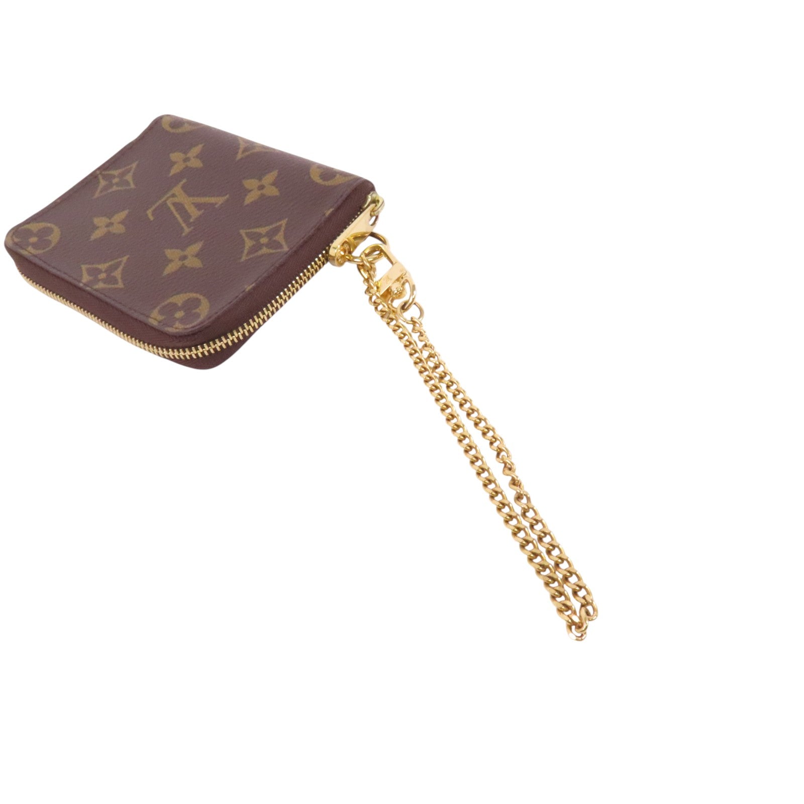 LOUIS VUITTON Monogram Zipper Card Case金扣卡套