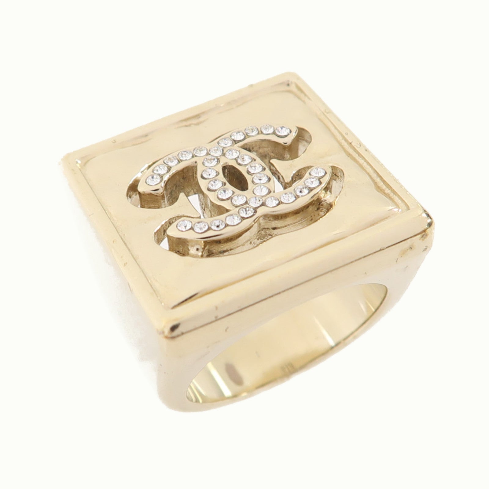 CHANEL 金屬Ring戒指金色US#6 – Brand Off Hong Kong Online Store
