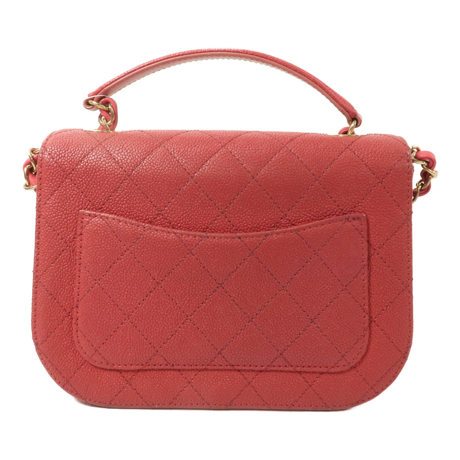 CHANEL 牛皮皮革CoCo Cube Top Handle手挽肩背兩用袋