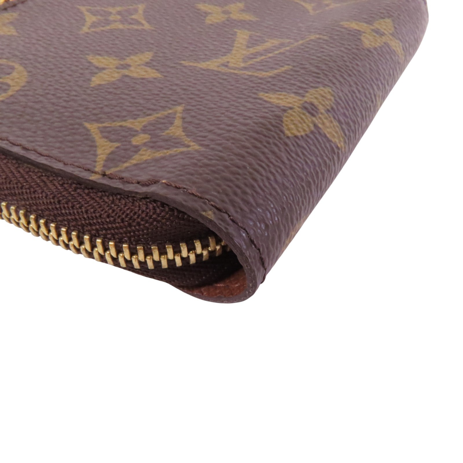 LOUIS VUITTON Monogram Zipper Card Case金扣卡套