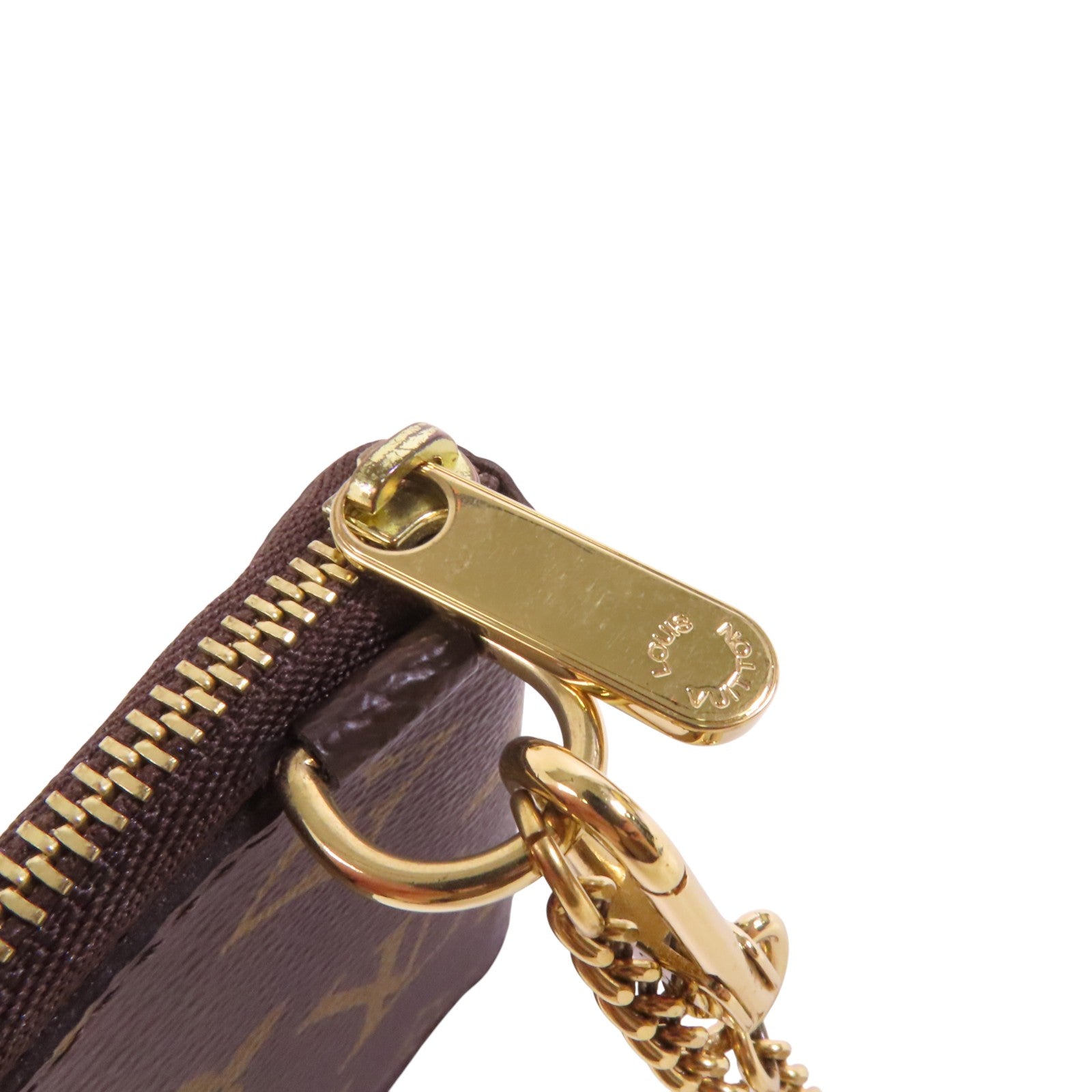 LOUIS VUITTON Monogram Zipper Card Case金扣卡套