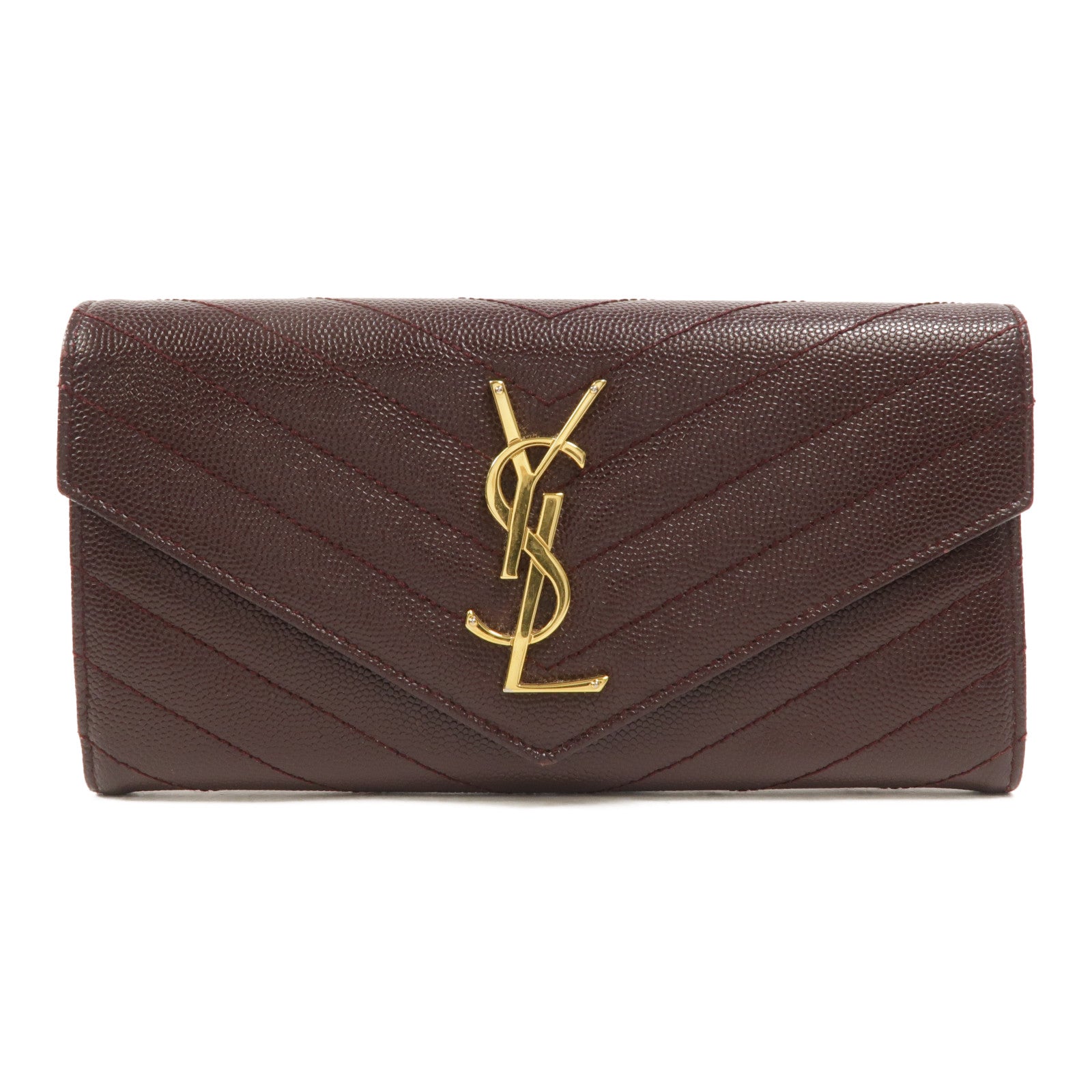 SAINT LAURENT 牛皮皮革Long Envelope Wallet長錢包