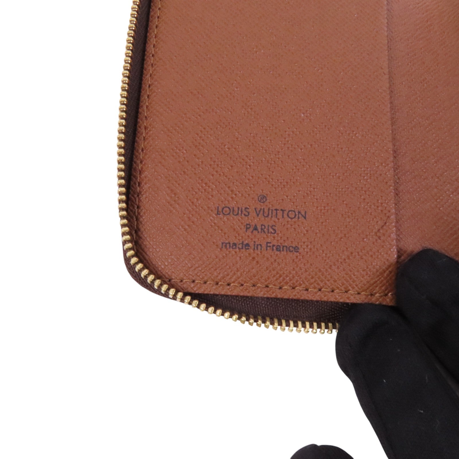 LOUIS VUITTON Monogram Zipper Card Case金扣卡套