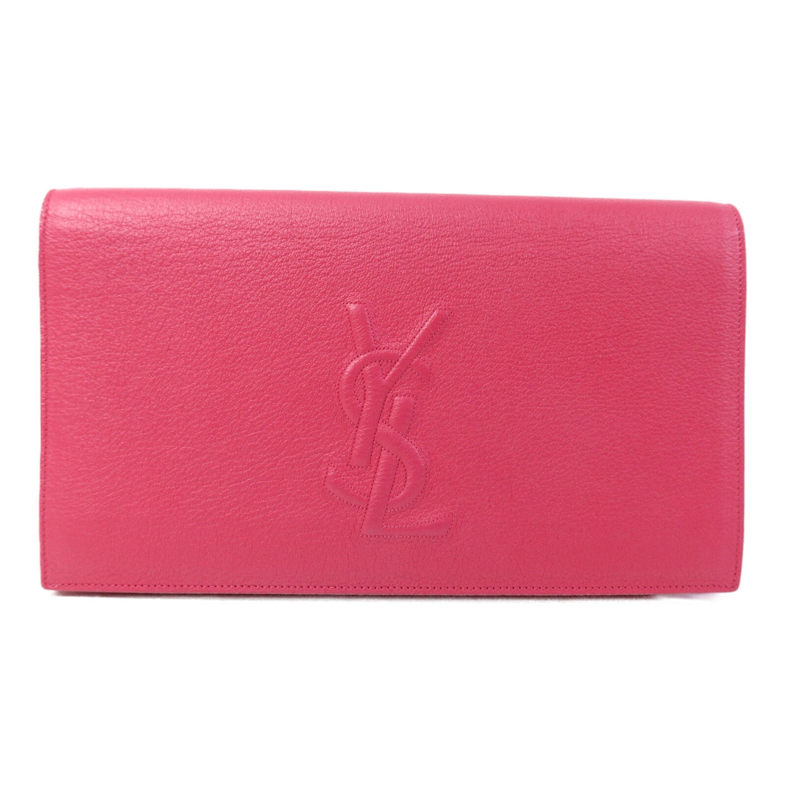 YVES SAINT LAURENT 牛皮皮革Belle De Jour Clutch金扣手拿包