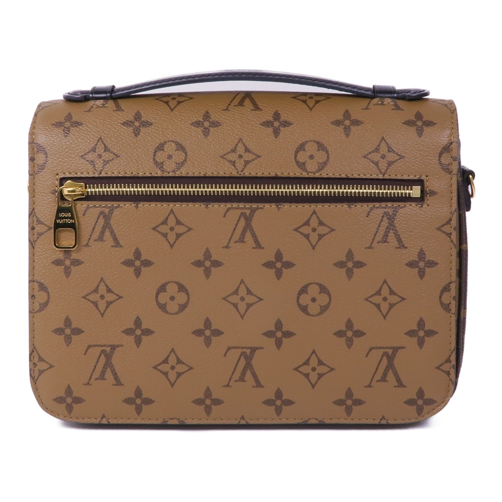 LOUIS VUITTON Monogram Reverse Pochette Metis金扣手挽肩背兩用袋