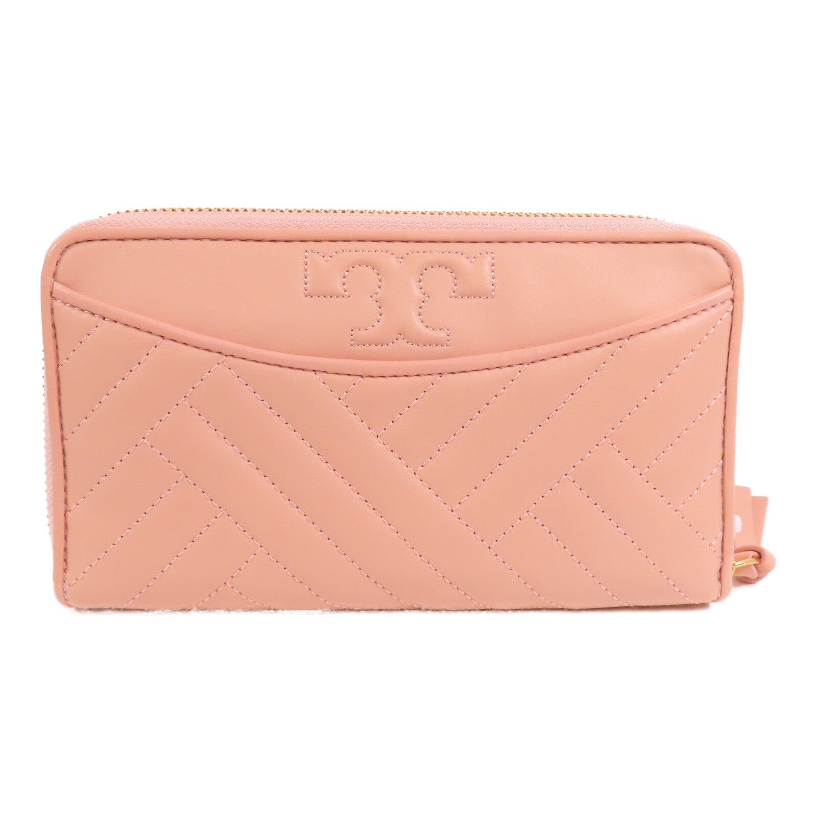 牛皮皮革Round Long Wallet金扣長錢包