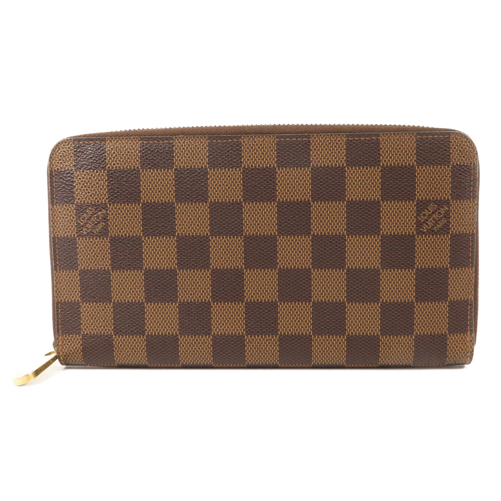 LOUIS VUITTON Damier Zippy Organizer金扣長錢包