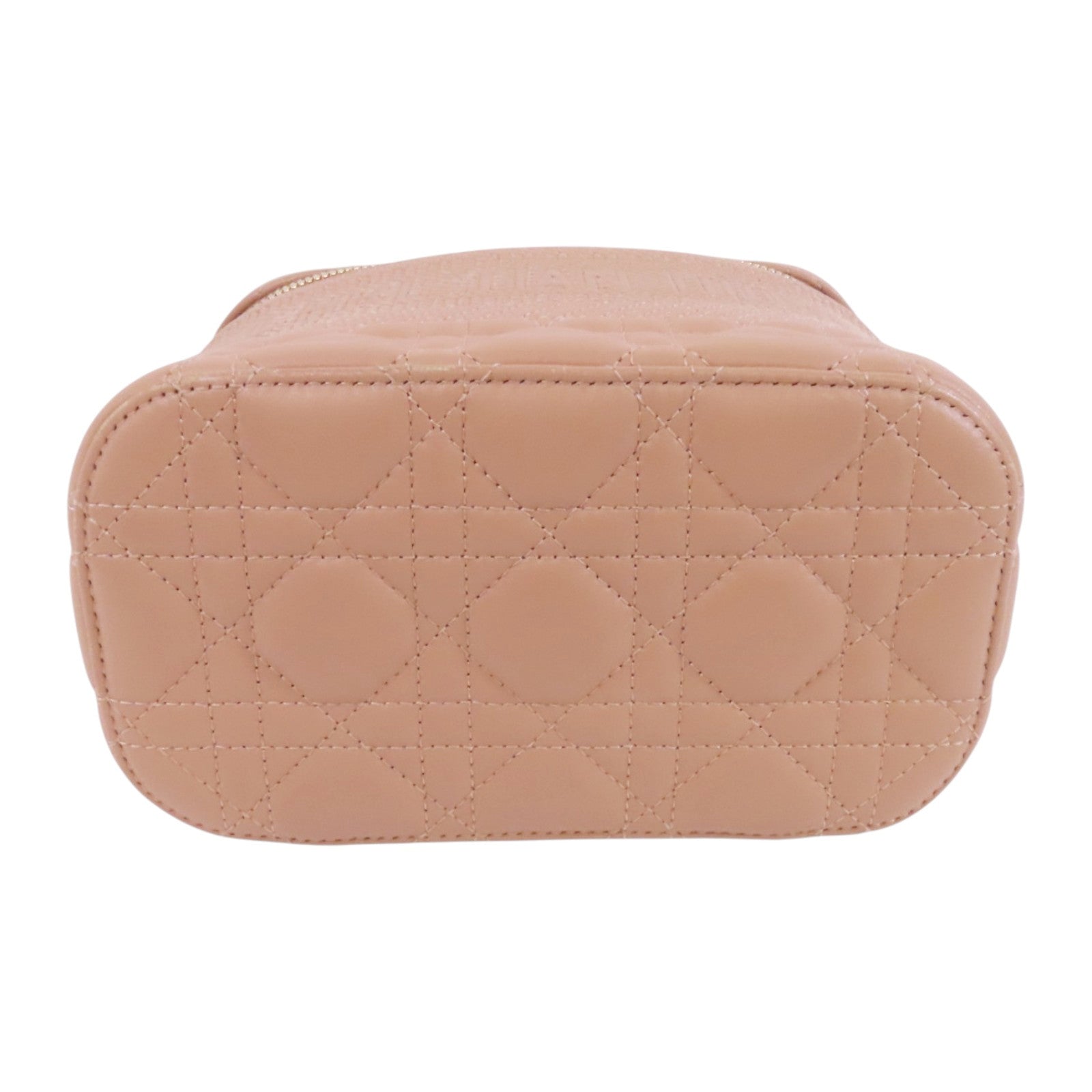 Dior 帆布/牛皮皮革Vanity Bag金扣手挽袋