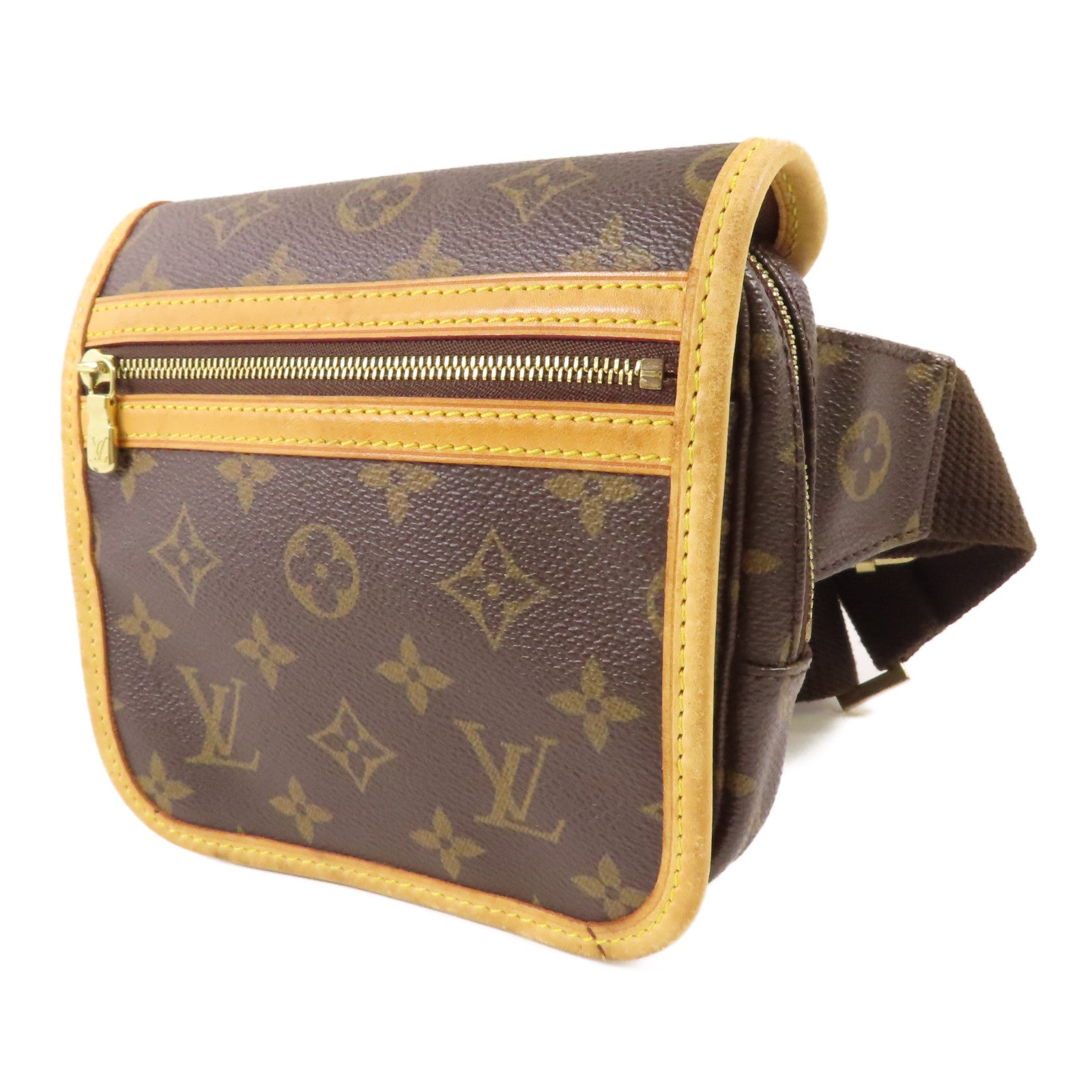 LOUIS VUITTON LV GHW Bosphore Waist Bag M40108 Monogram Brown
