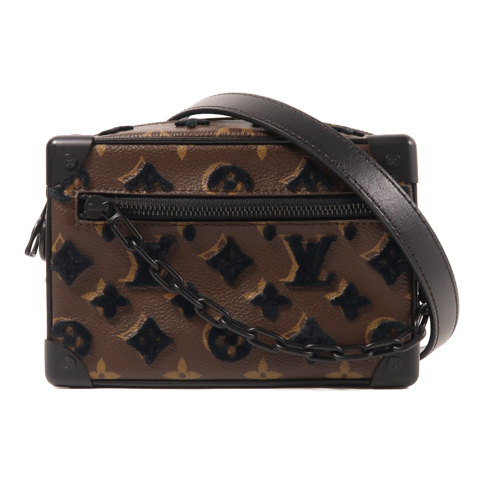 LOUIS VUITTON Monogram/Velvet Soft Trunk肩背袋