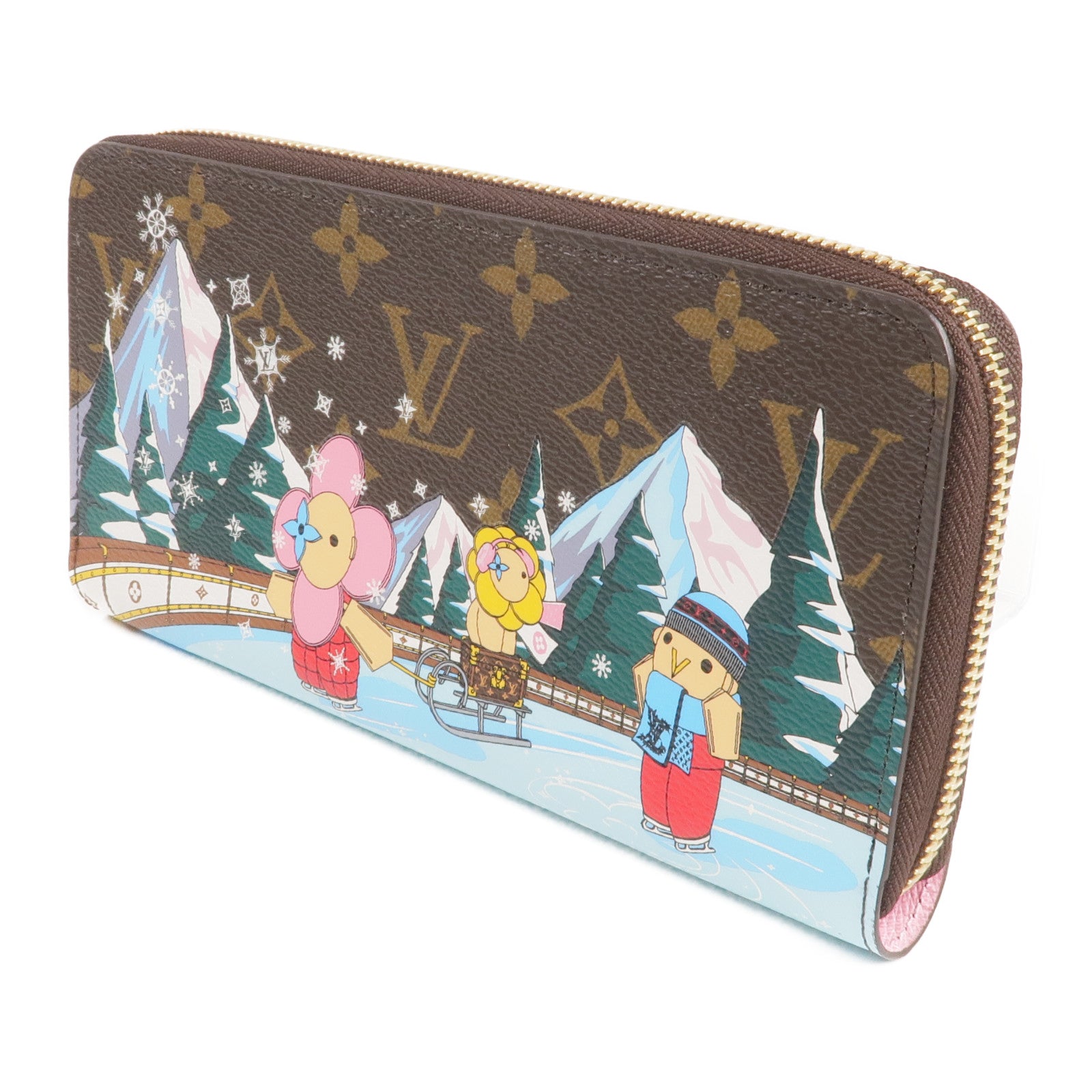 LOUIS VUITTON Monogram Animation Alpine Zippy Wallett金扣長錢包
