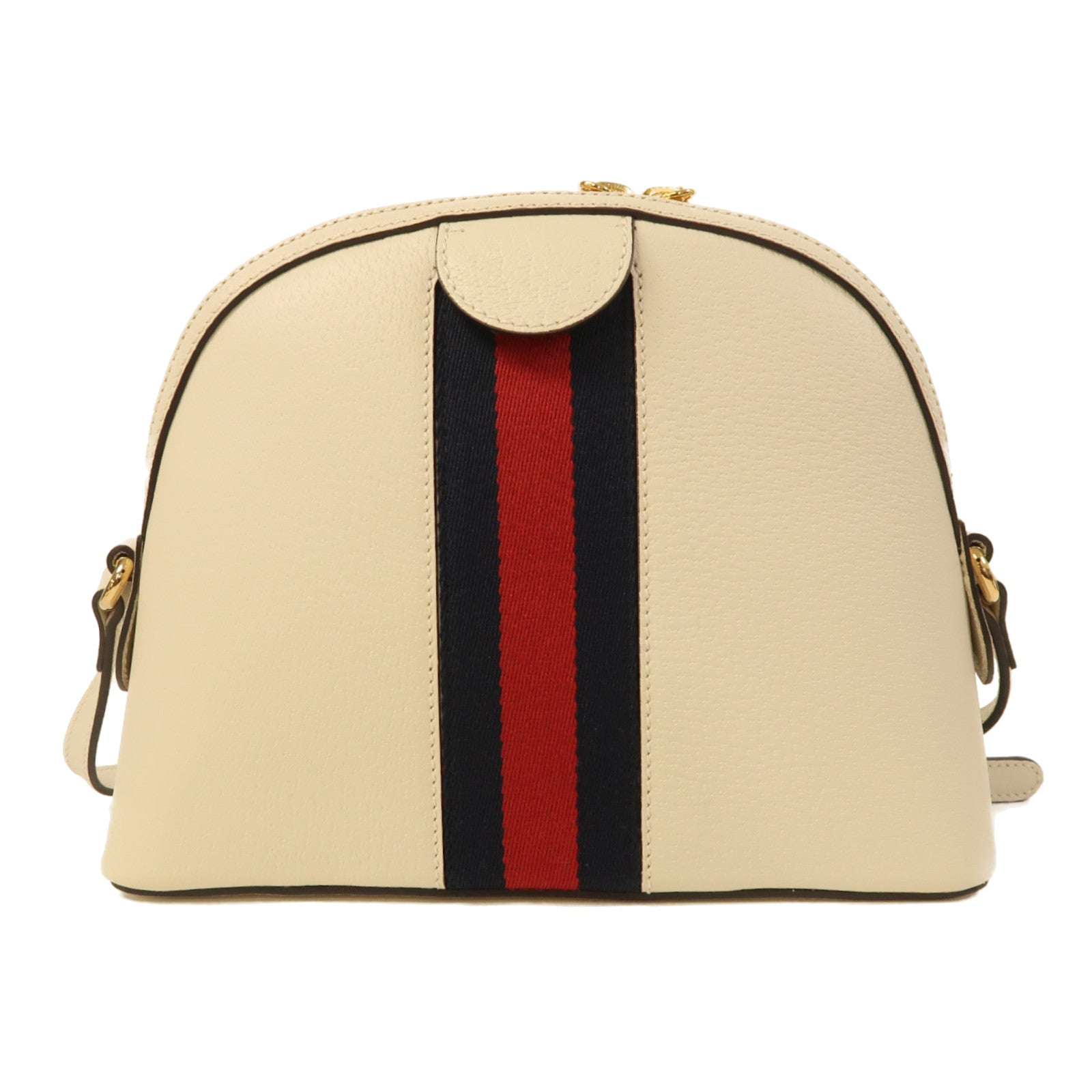 GUCCI 【激減優惠】牛皮皮革Ophidia GG金扣肩背袋白色