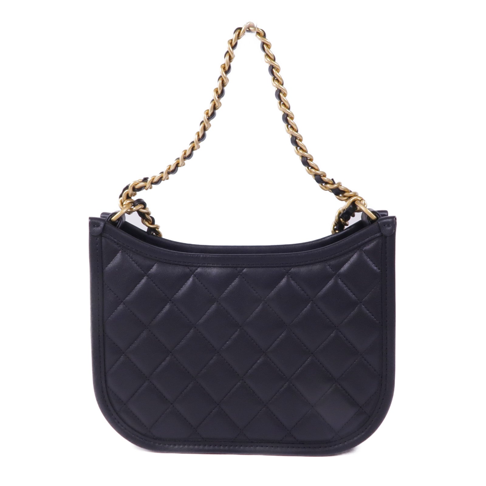 CHANEL 羊皮皮革2way Shoulder Bag金扣手挽肩背兩用袋